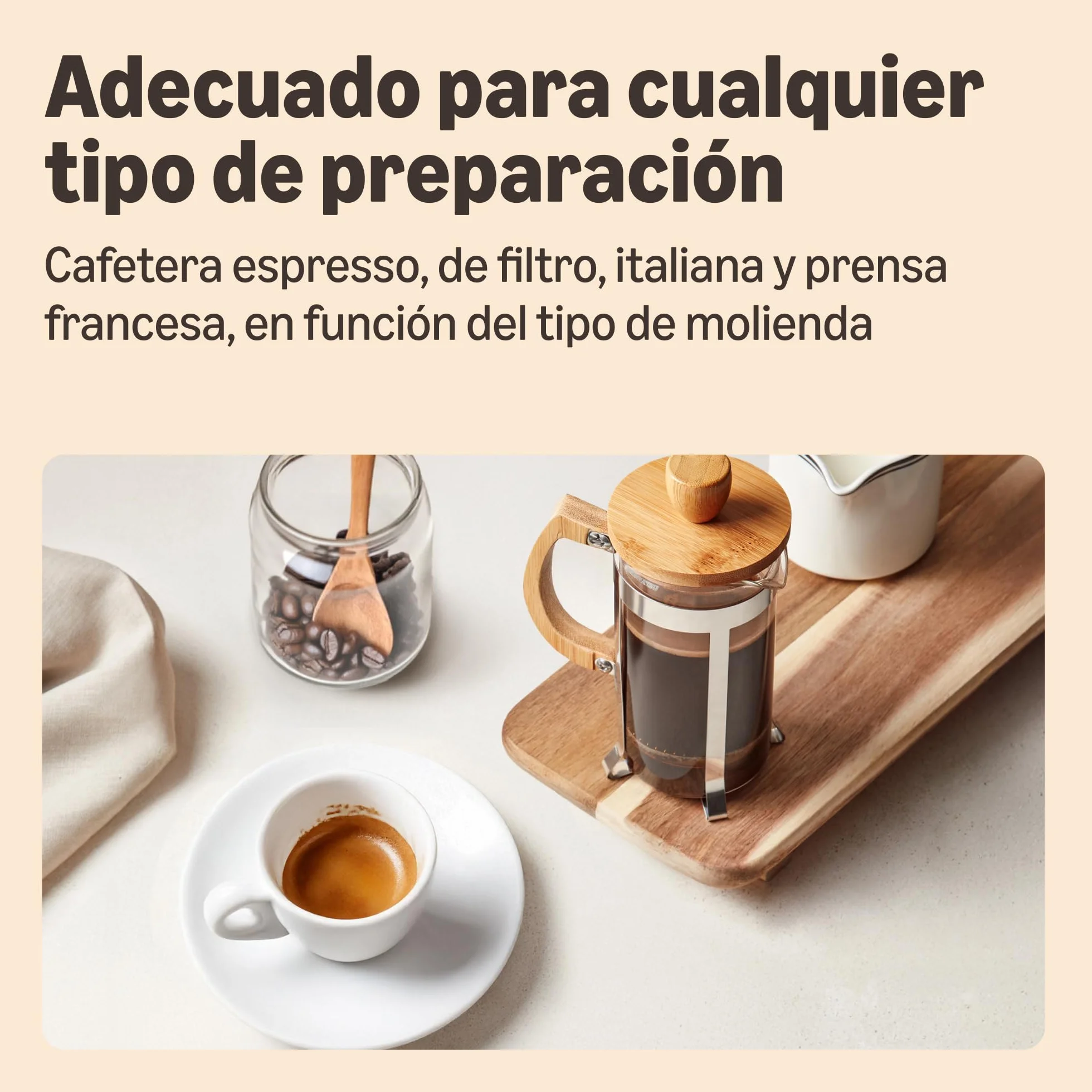 Amazon Crema Café En Grano De Tueste Natural Intensidad 4, 1kg