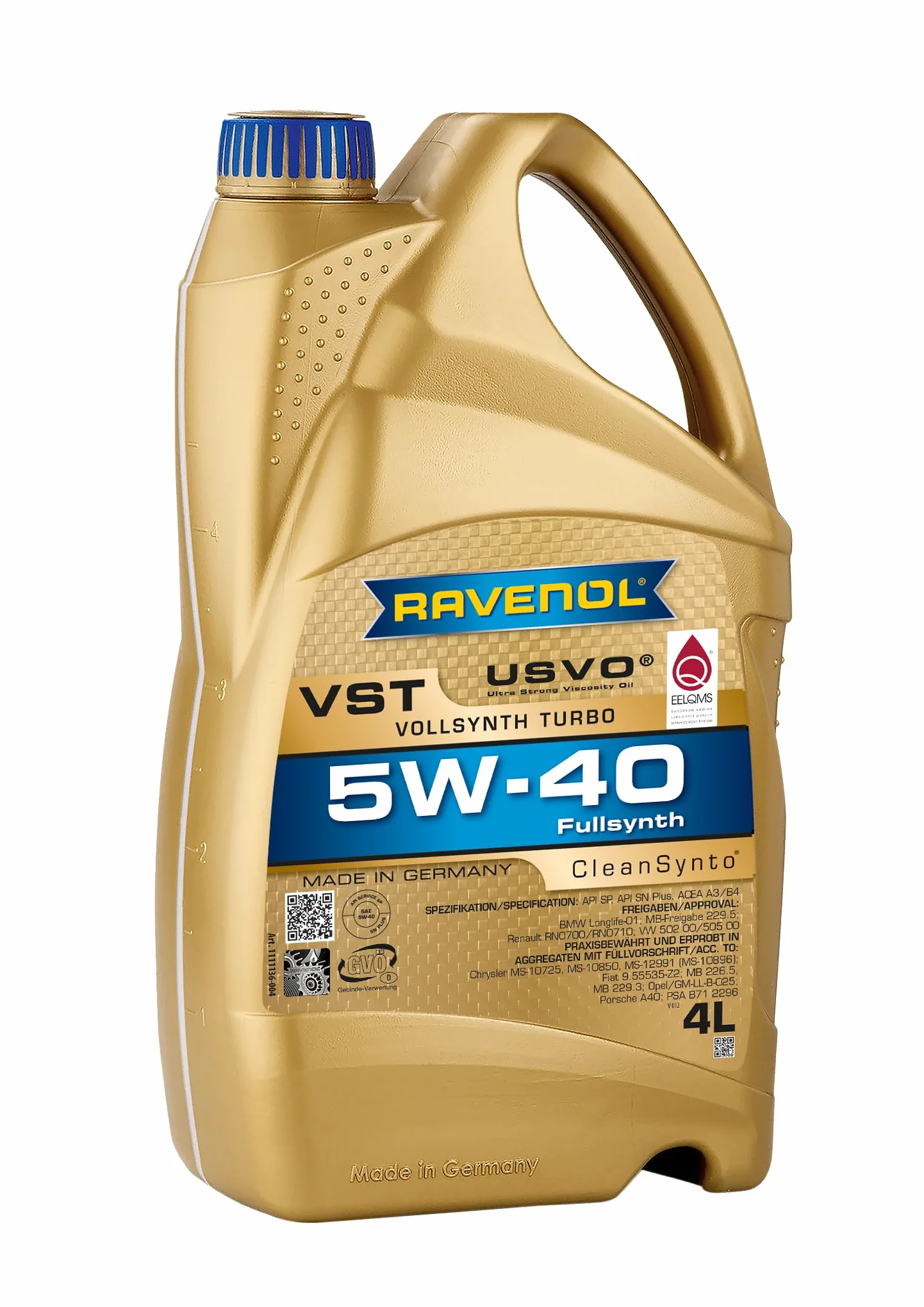 4 Liter RAVENOL 5W-40