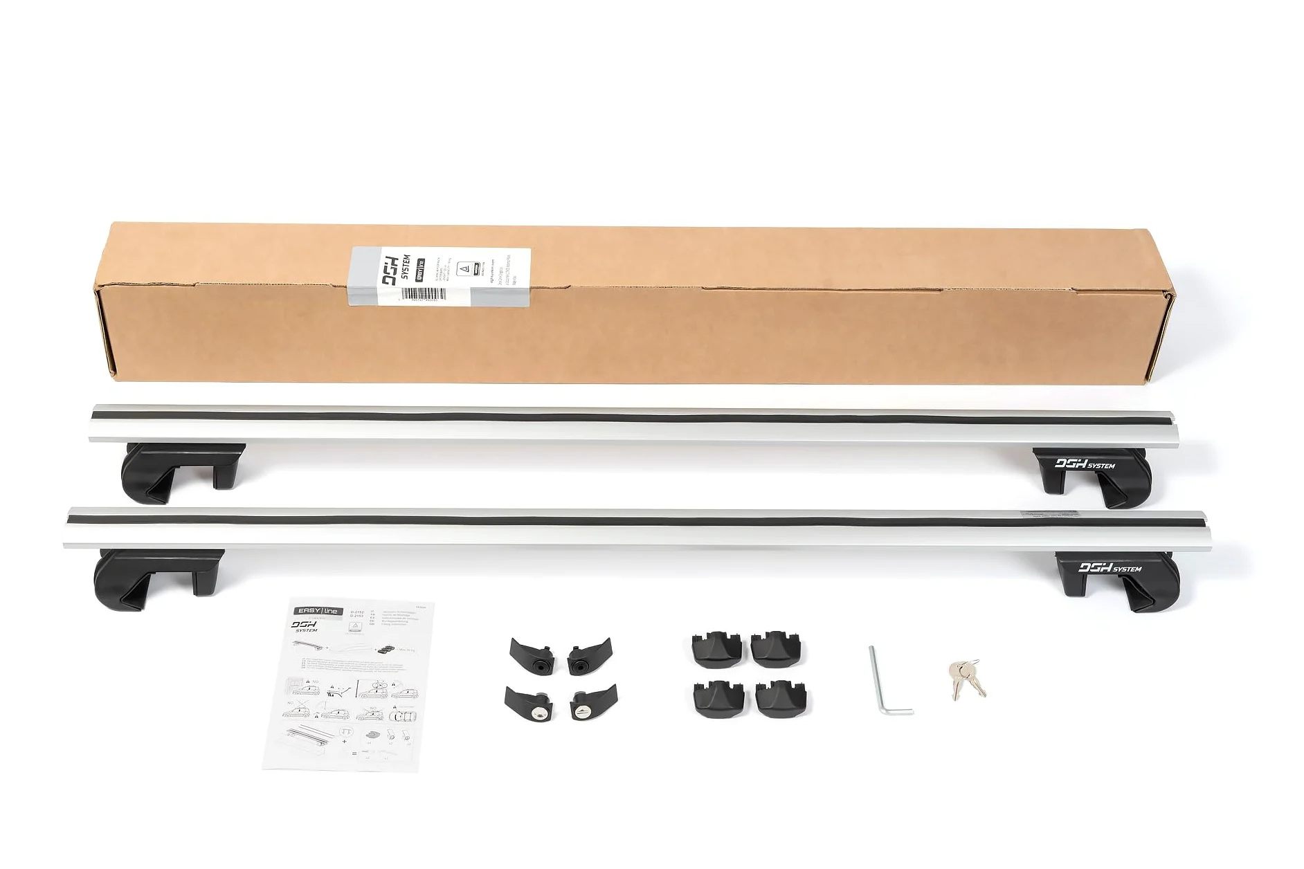 Bacas Barras de Techo RIELES Compatible con Volkswagen Touran I 1T Monovolumen 5-Puertas 2010-2014 MAX 90 kg 135 cm Aluminio