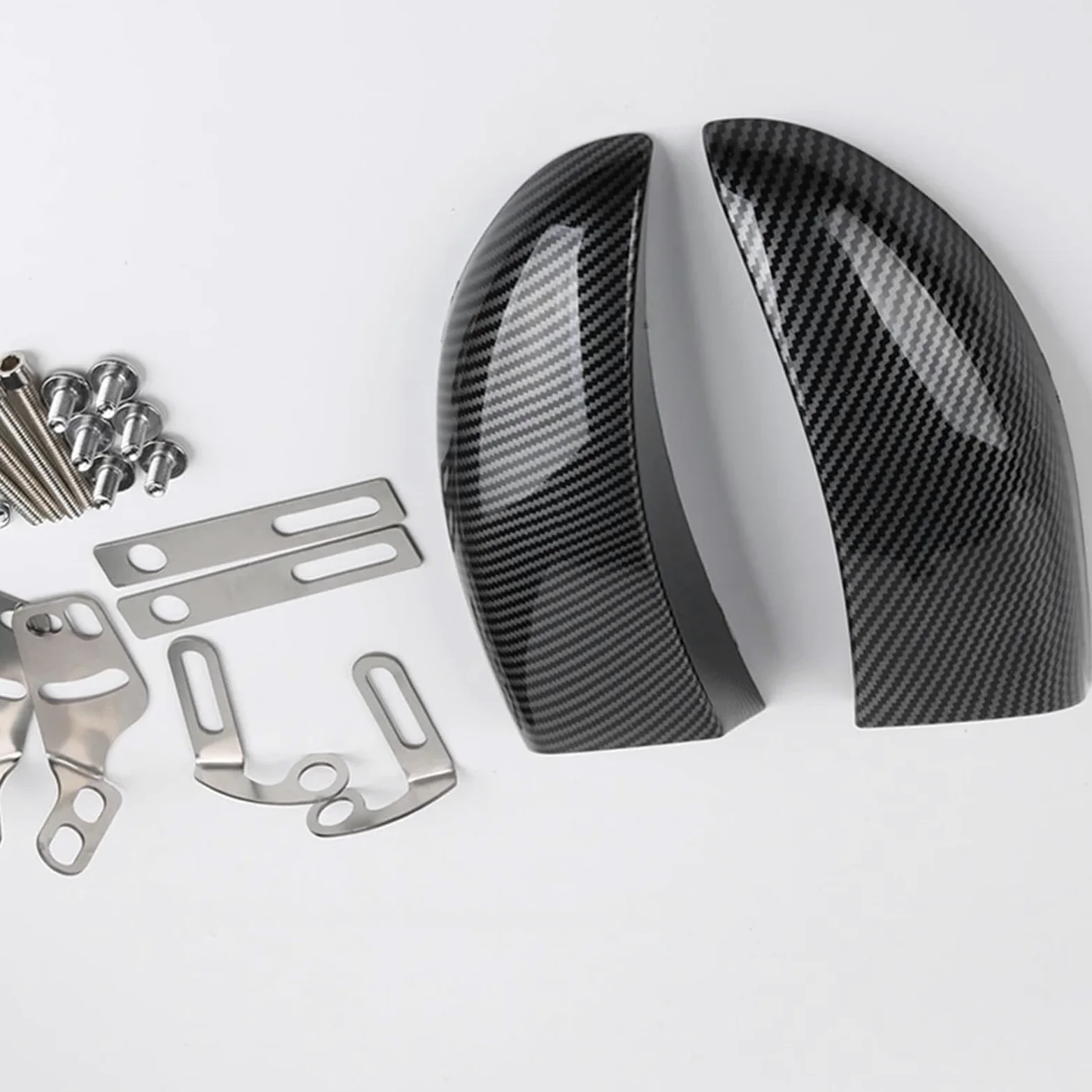 Refrigeración de Pinza de Freno Conductos de Aire de refrigeración del Disco Delantero y Enfriador de Pinza de Freno compatibles con Kawasaki ZX10R, ZX6R, ZX-10R, ZX-6R.(Glossy Black)