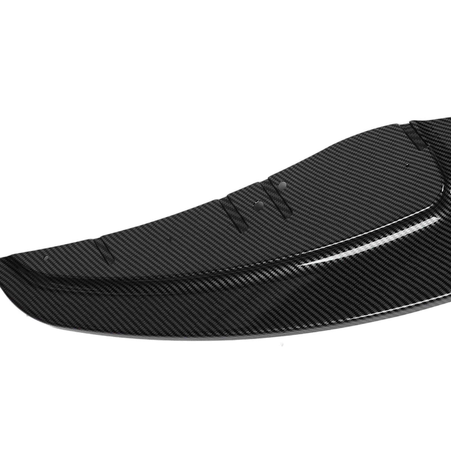 Alerón Divisor de Labios de Parachoques Delantero de Coche de 3 Uds para 1 Serie E81 E82 E87 E88 LCI Edición Estándar 2008-2011 (estilo de fibra de carbono)