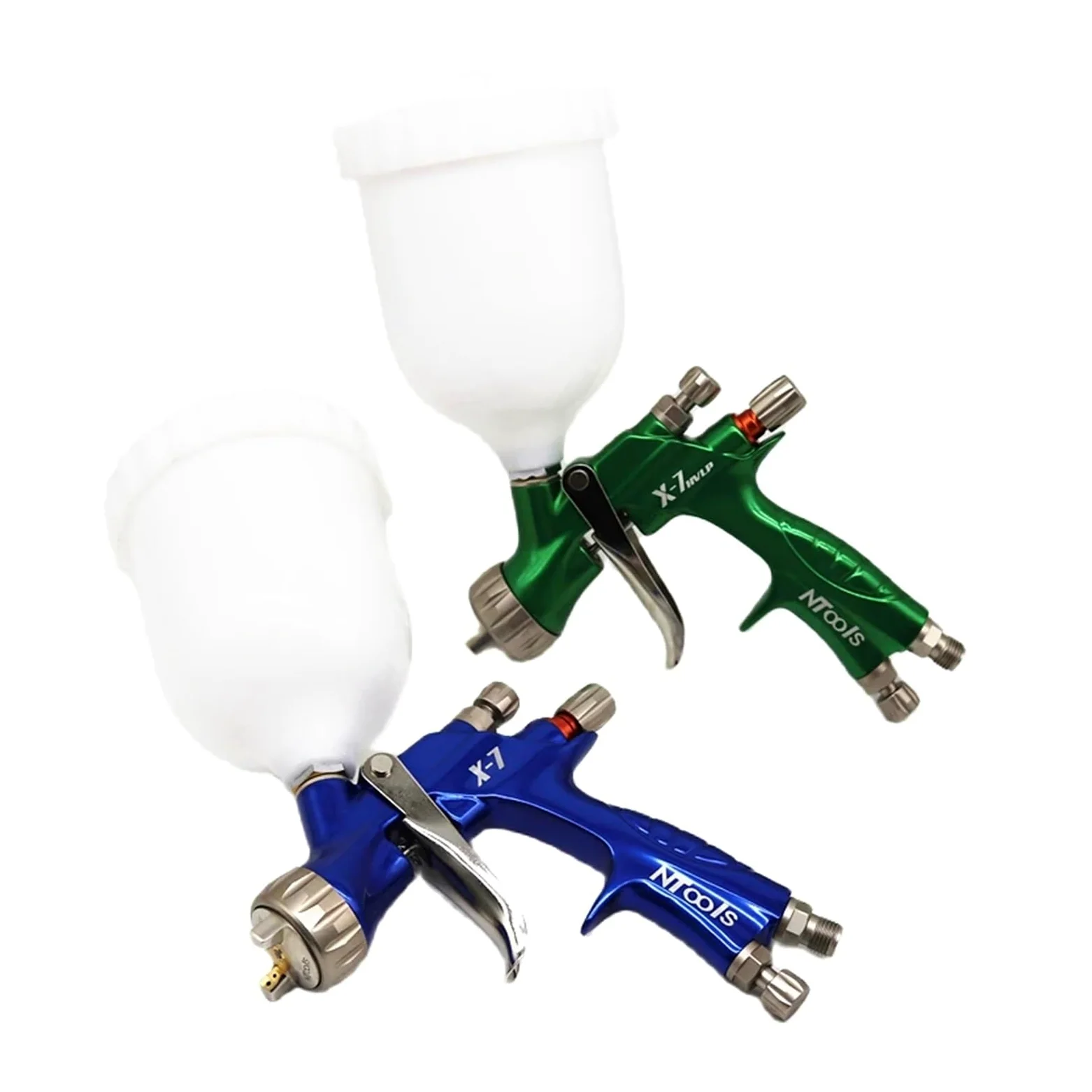 Pistola pulverizadora de 1,3 mm con Filtro Aire y Conector Manguera Giratorio 360 ​​Grados Herramientas neumáticas Pintura for automóviles Alta atomización Aerógrafo(RP1.3)
