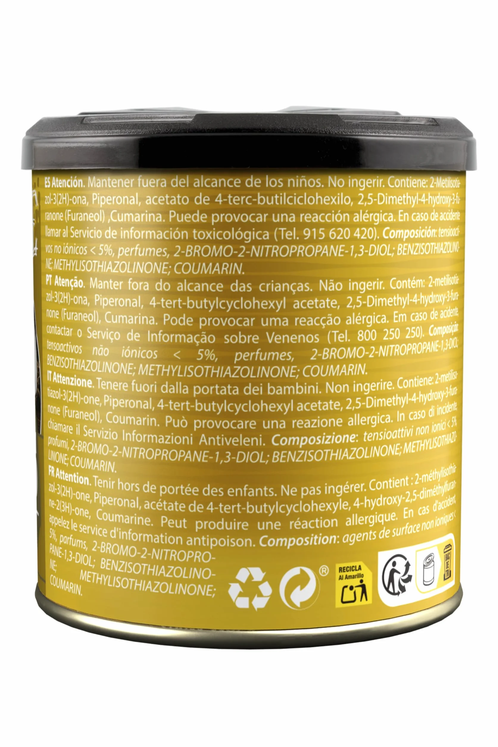 Paradise Scents Paradise PER80125 Perfumador Lata Coco, Color Ocre, 100 gr