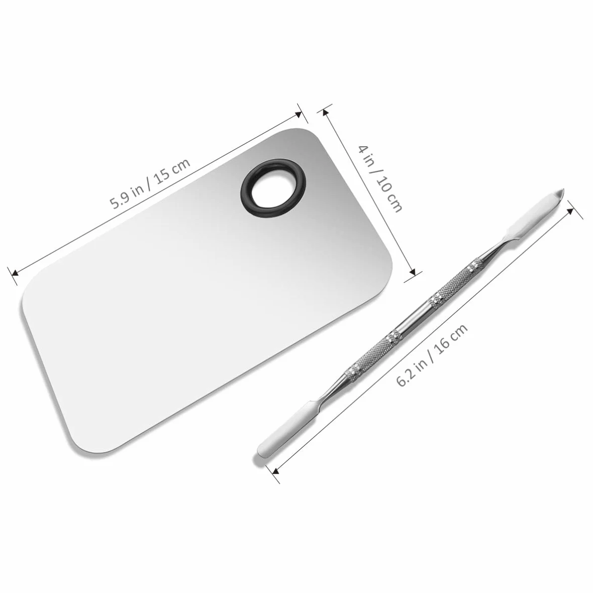 Paleta De Mezclas Maquillaje Profesional 11.5 x 7.5 cm con Espátula