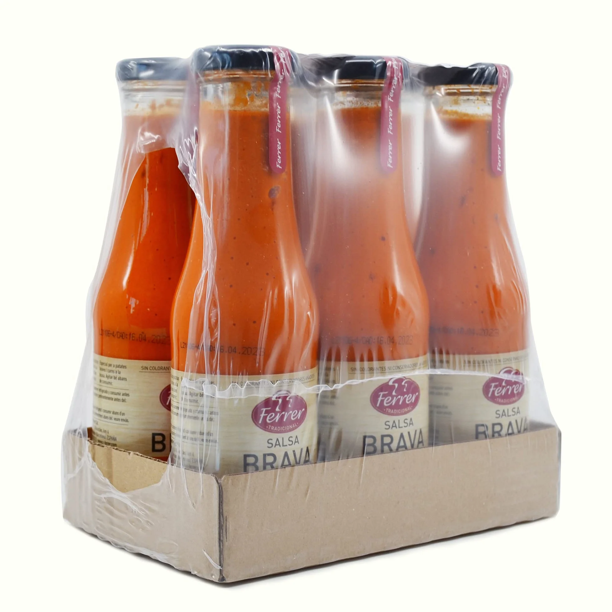 Ferrer Salsa Brava Original Picante 320 g Pack de 6