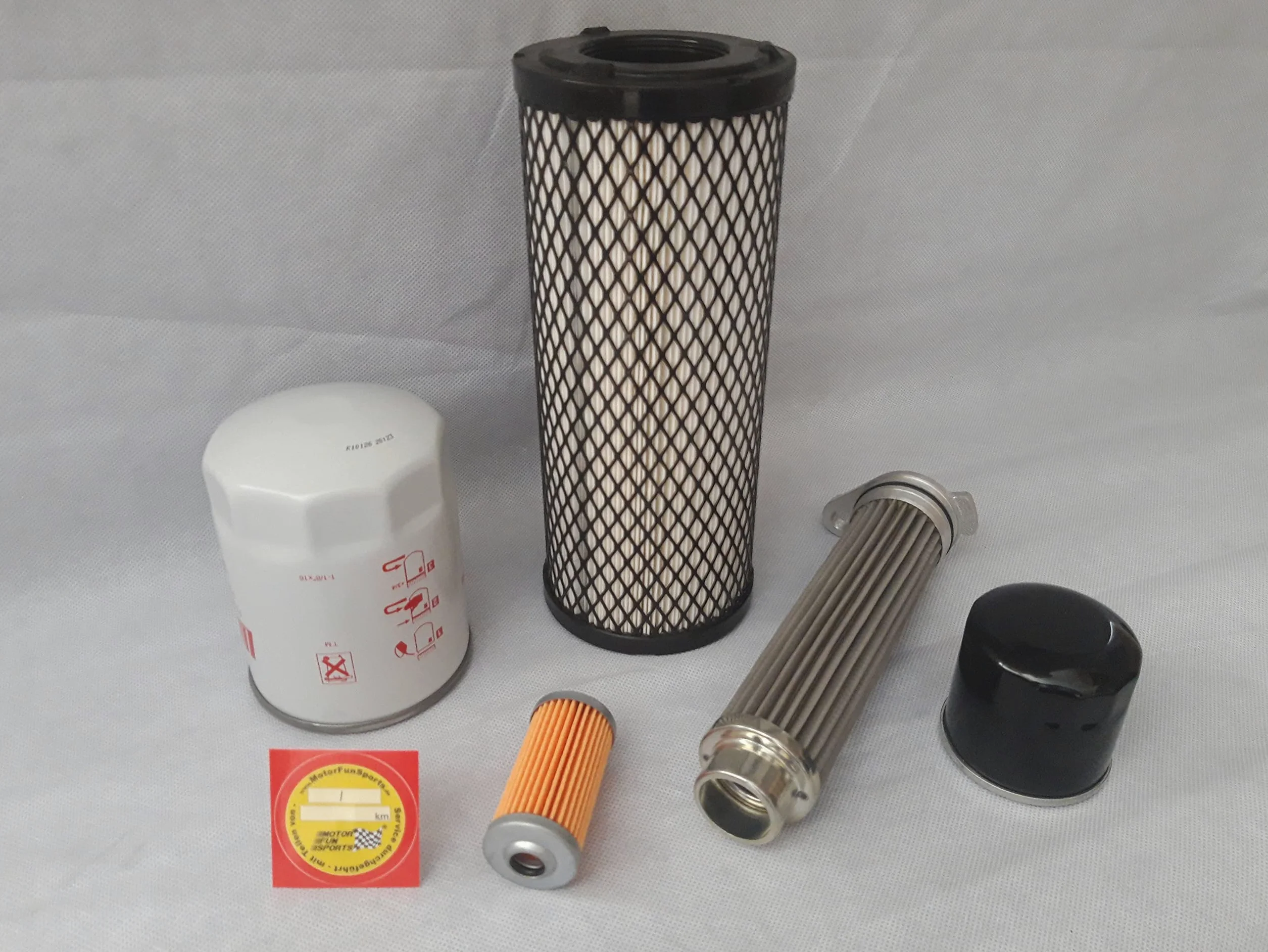 Juego de filtros (grande) compatible con Iseki TH 4330 FH con motor Iseki filtro de aceite, filtro de aire, filtro de combustible, filtro hidráulico