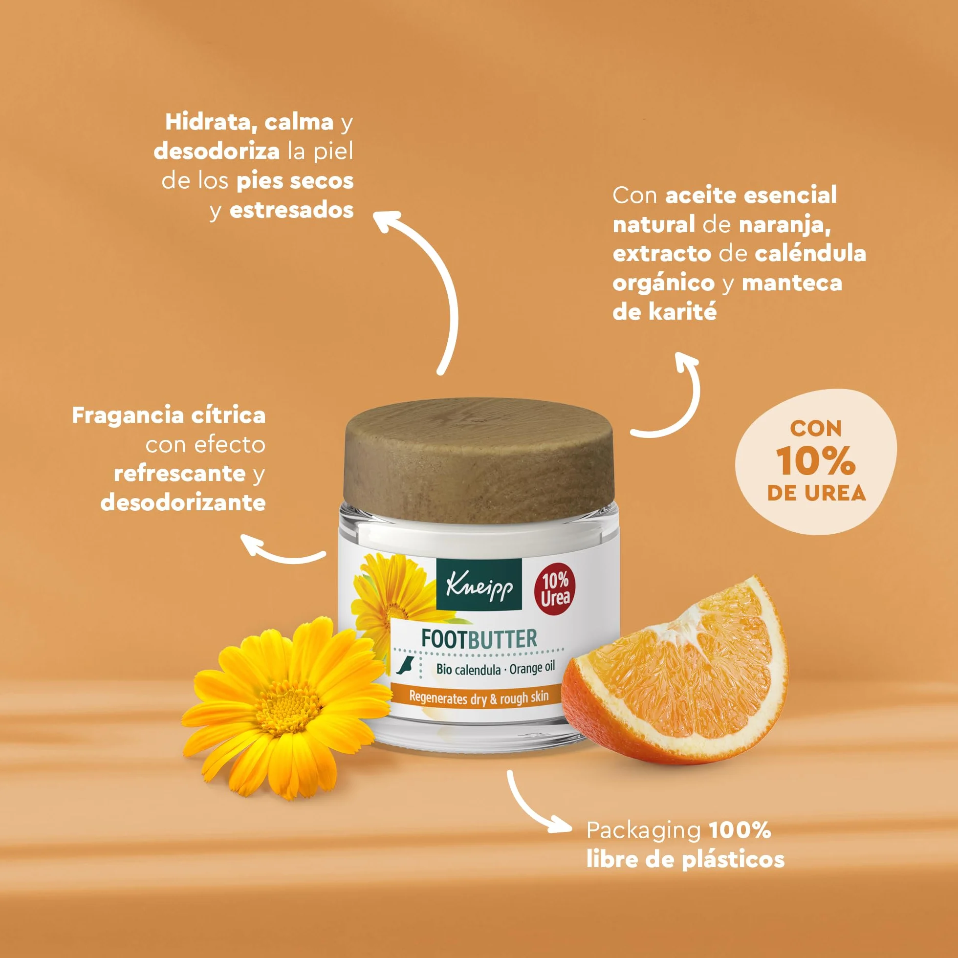 Kneipp Bálsamo para Pies con Urea y Pantenol, 100ml