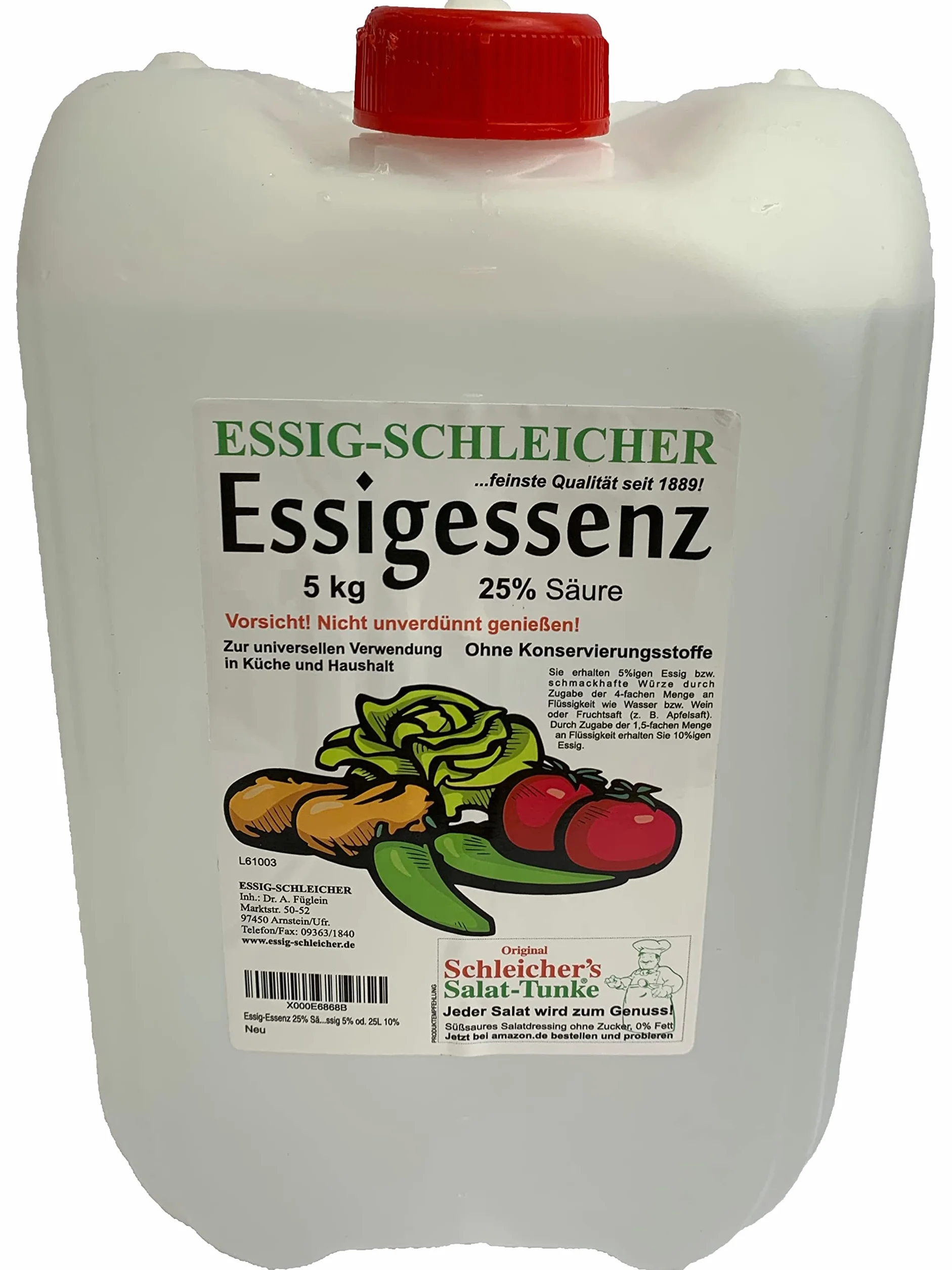 Esencia de vinagre 25% 5 kg