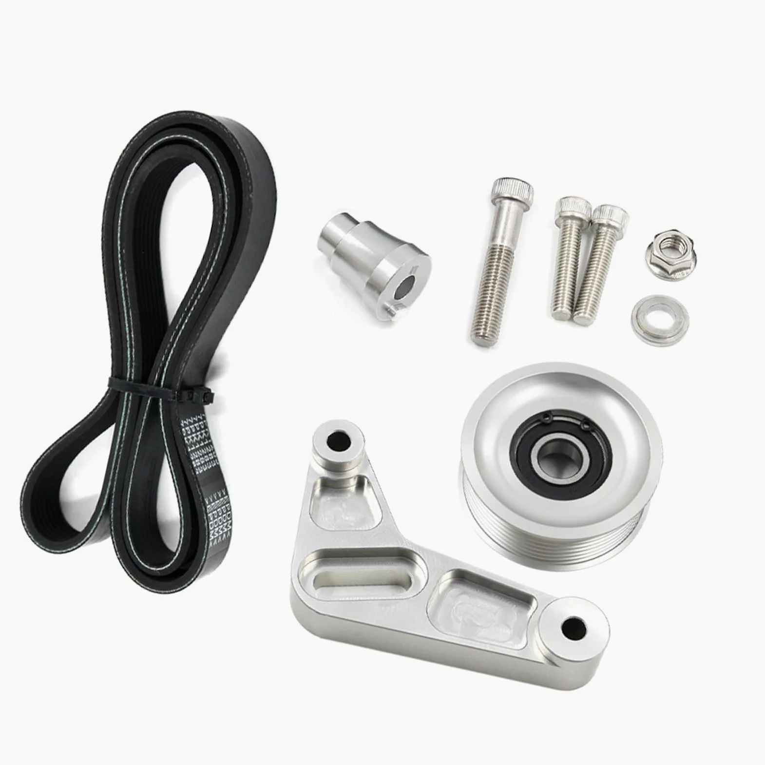 Conjunto de polea de Aluminio mecanizado para actualización del Motor, se Adapta a Varios Modelos, Juego de Correa de distribución Civil