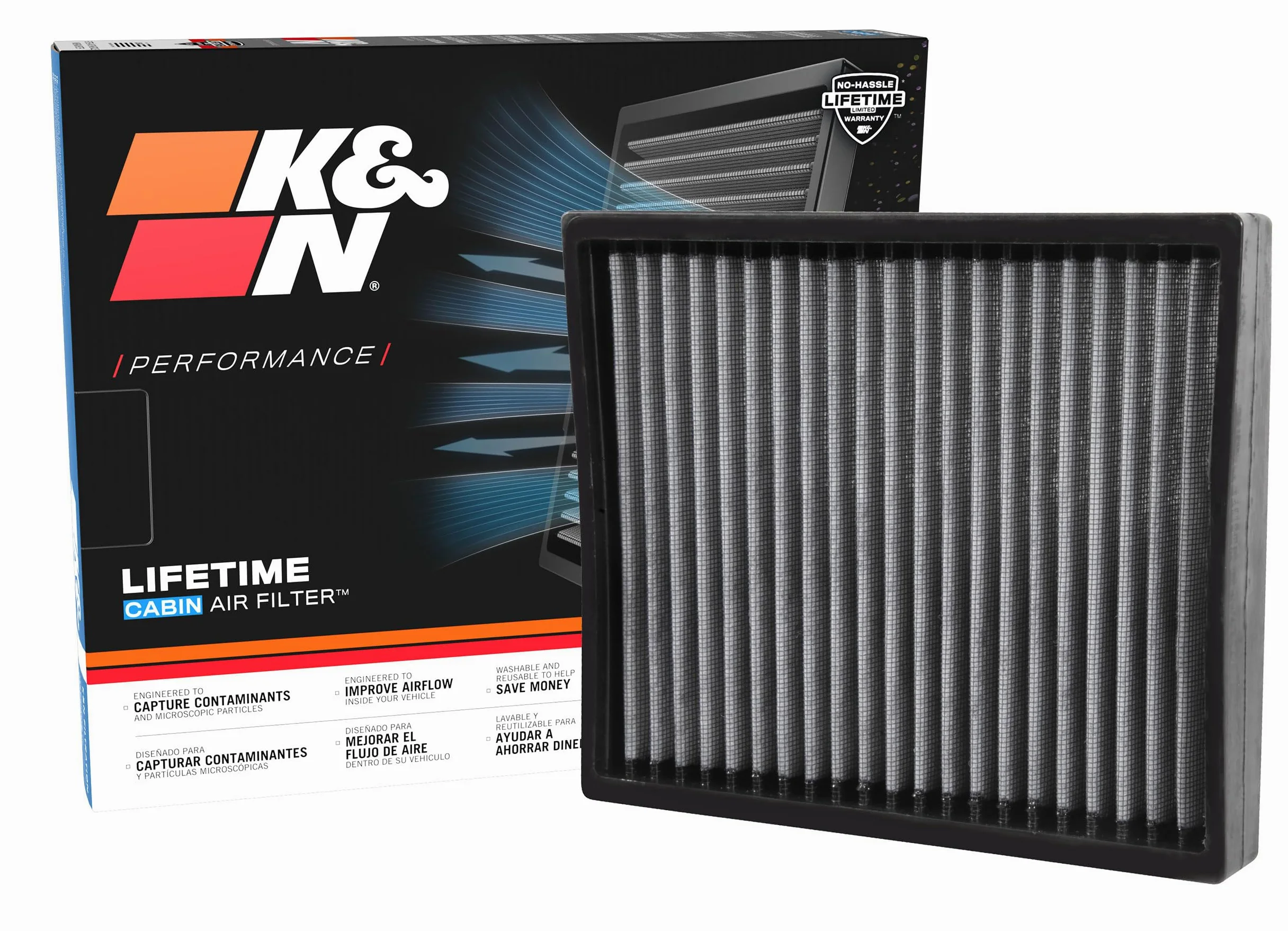 K&N Filtro de Habitáculo compatible con Hyundai Sonata 1.6/2.0/2.4 2015-2017 (VF2058) | Compatible con Hyundai 2015-2020: Santa Fe, Sonata