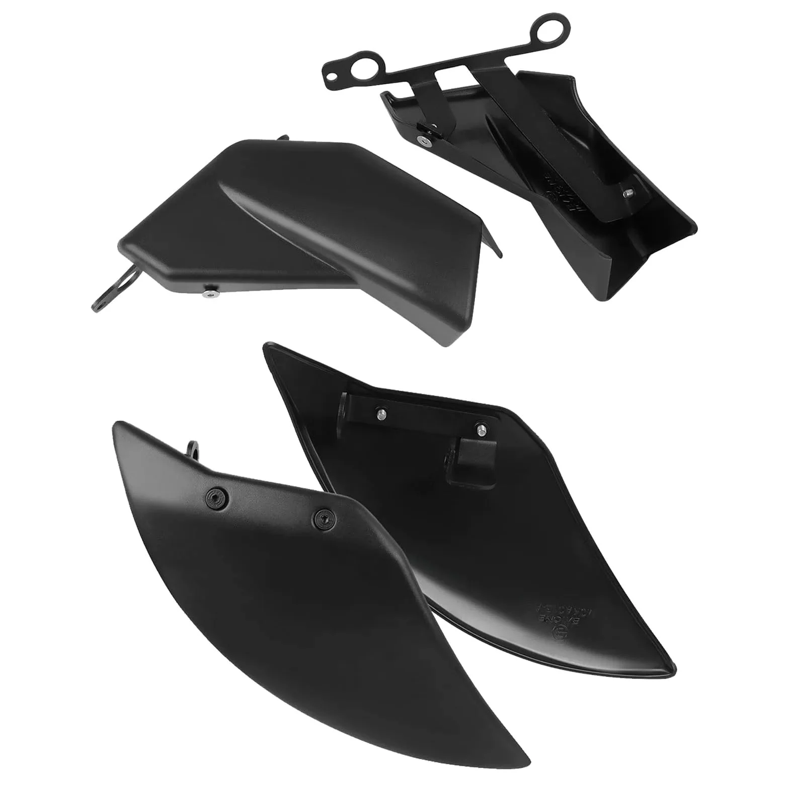 Conducto de aire Conducto Aire Freno Delantero Para T-MAX560 XP560E XP560 E | Kit de refrigeración de pinza de freno, conductos de aire, enfriador de disco delantero de motocicleta(Gloss black)
