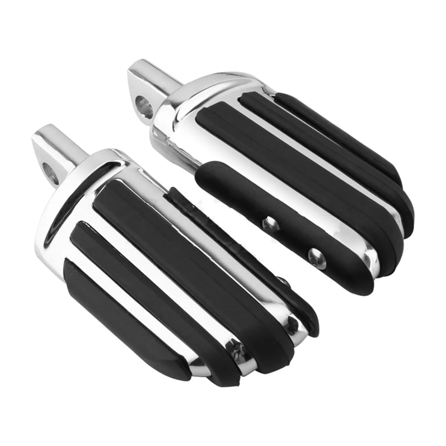 Motocicleta Reposapiés Reposapiés Macho Universal Para Motocicleta 32mm 125" Pedal Delantero Y Trasero De Goma(Estilo10)