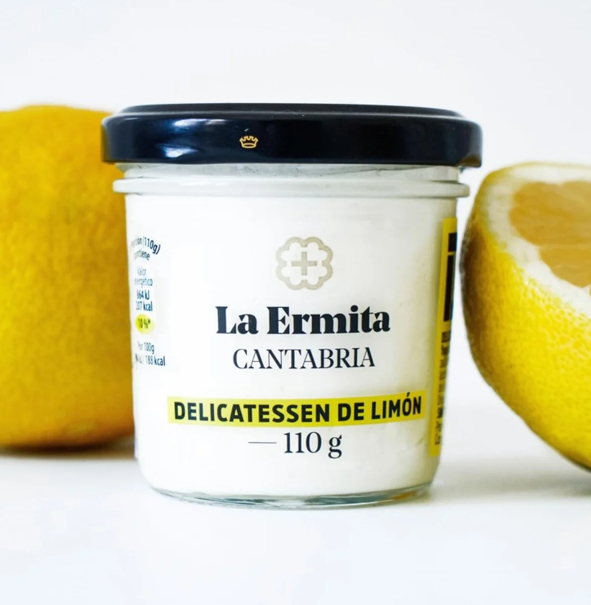 LA ERMITA Delicatessen de Limón, Postre Lácteo Cremoso, Sin Gluten, 110 g Pack 6