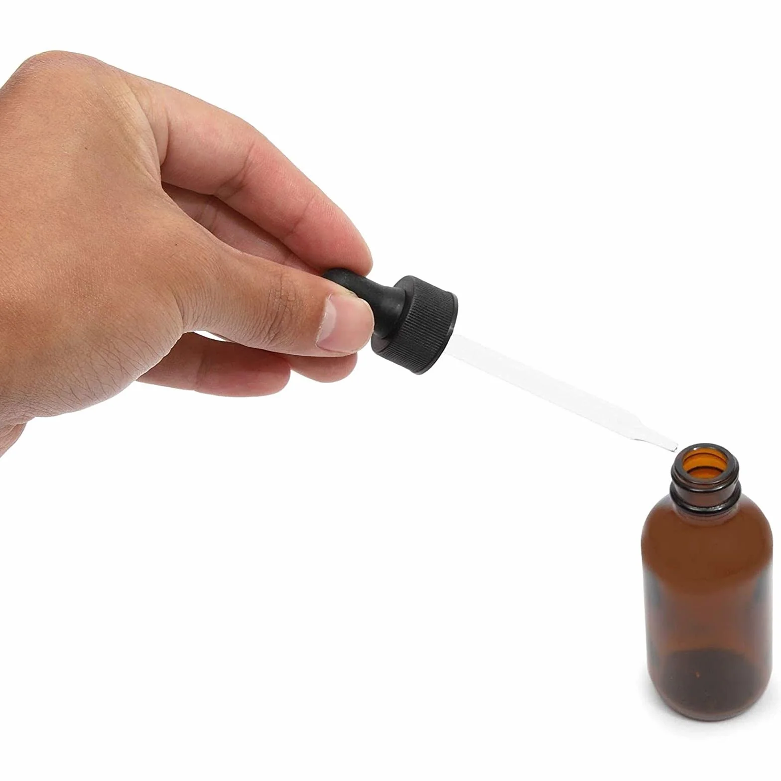 Juvale Botellas de vidrio ámbar 60 ml con pipeta, 36 piezas, para aceites esenciales y aromaterapia