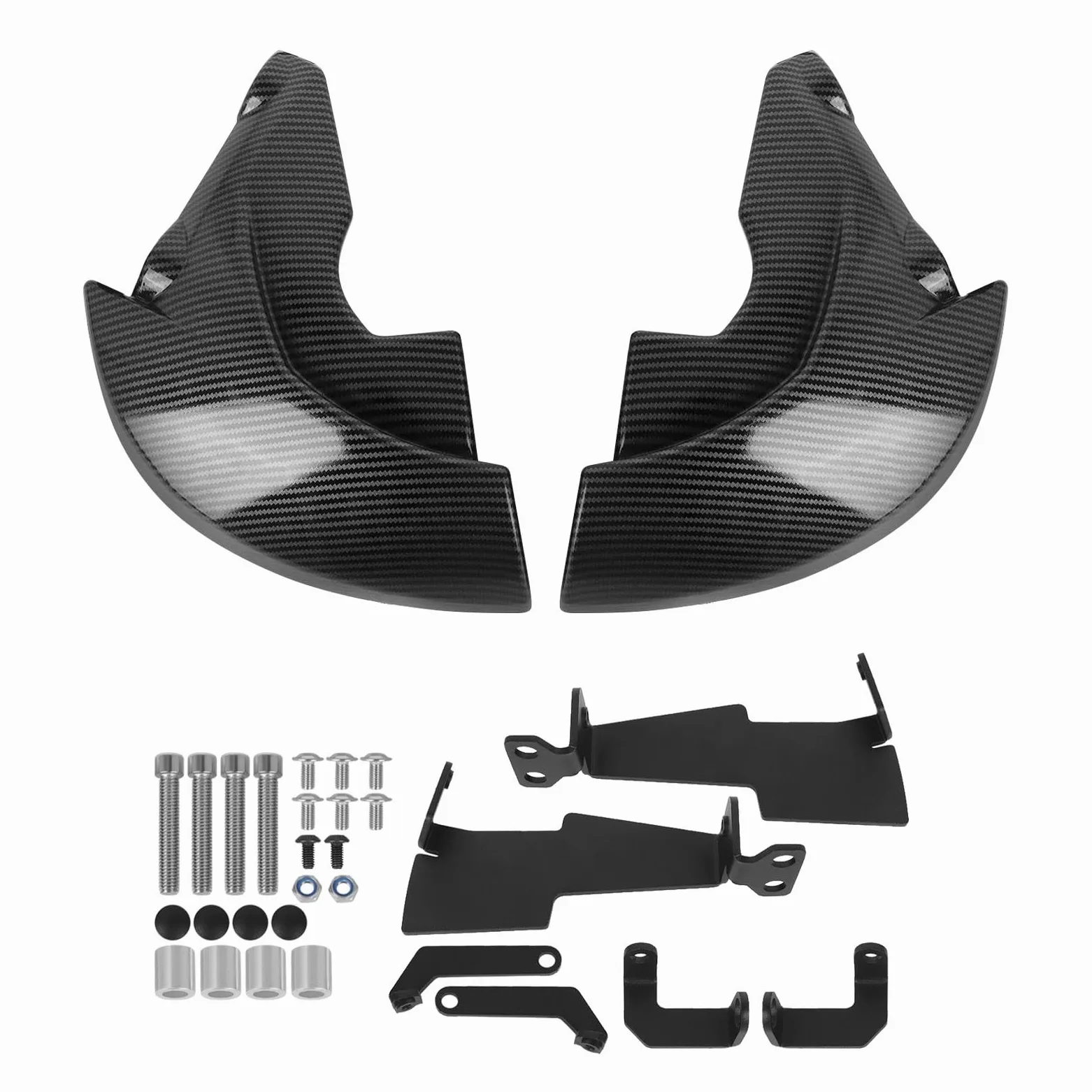 Compatible con cubierta de conducto de refrigeración R1. | Cubierta aerodinámica, ajuste 2020-2024(Carbon Fiber Look)