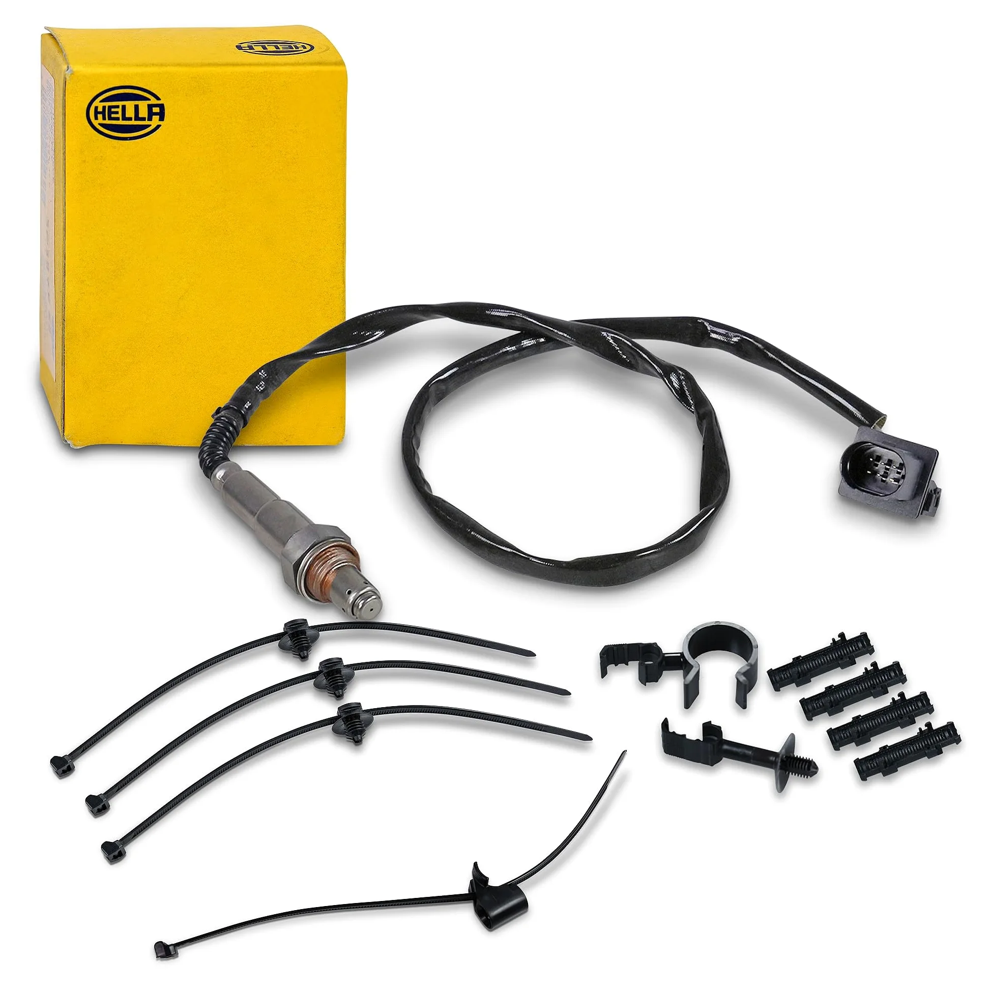 HELLA 6PA 009 166-791 Sonda Lambda - 6polos - Cable: 800mm