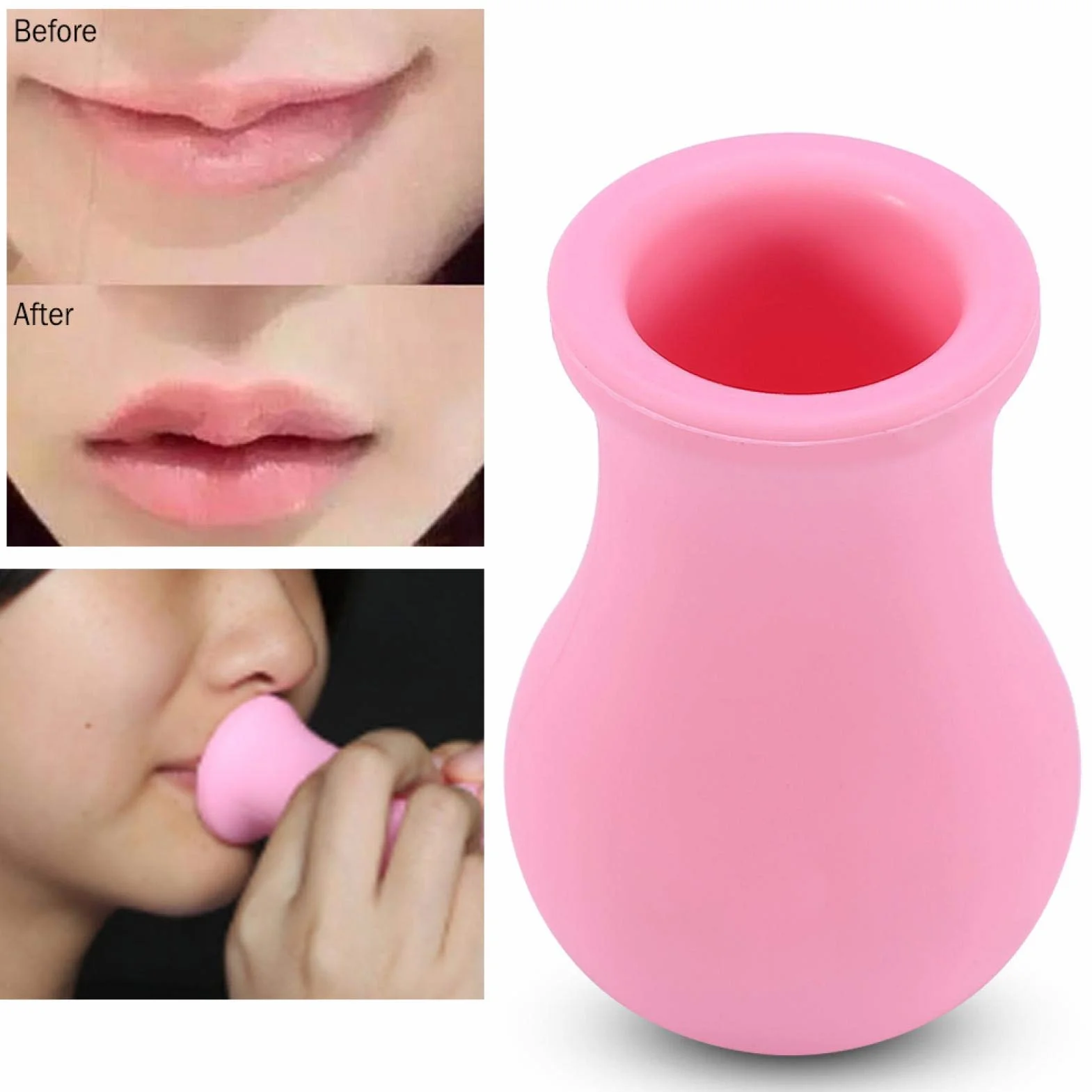 Plumper de labios portátil de silicona ecológico para mujeres