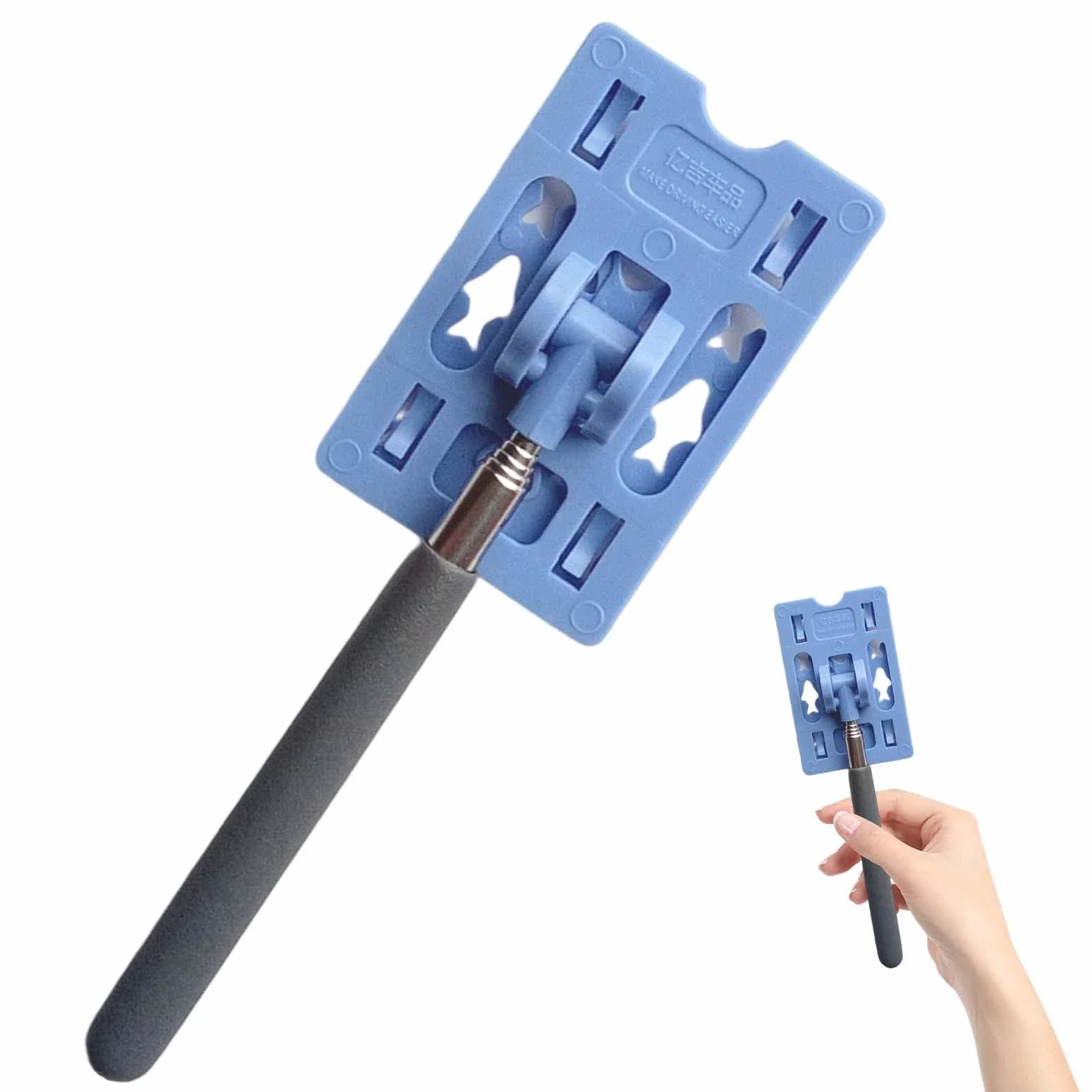 Soporte telescópico para tarjetas de barra – Soporte extensible para tarjetas de brazo para recoger tarifas de aparcamiento, herramienta de pago de estacionamiento de manos, alcanzador de tarifas de