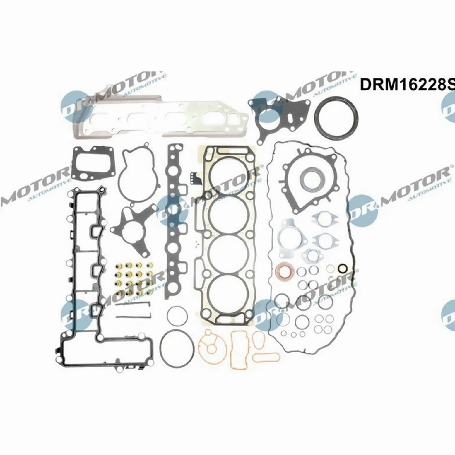 DR.MOTOR AUTOMOTIVE DRM16228S Juego completo de juntas Motor con anillo de obturación para árbol de levas con junta de culata con junta de culata con junta de culata con junta de colector de admisión | DRM16228S apto para C4 C5 DS4 DS5 Grand