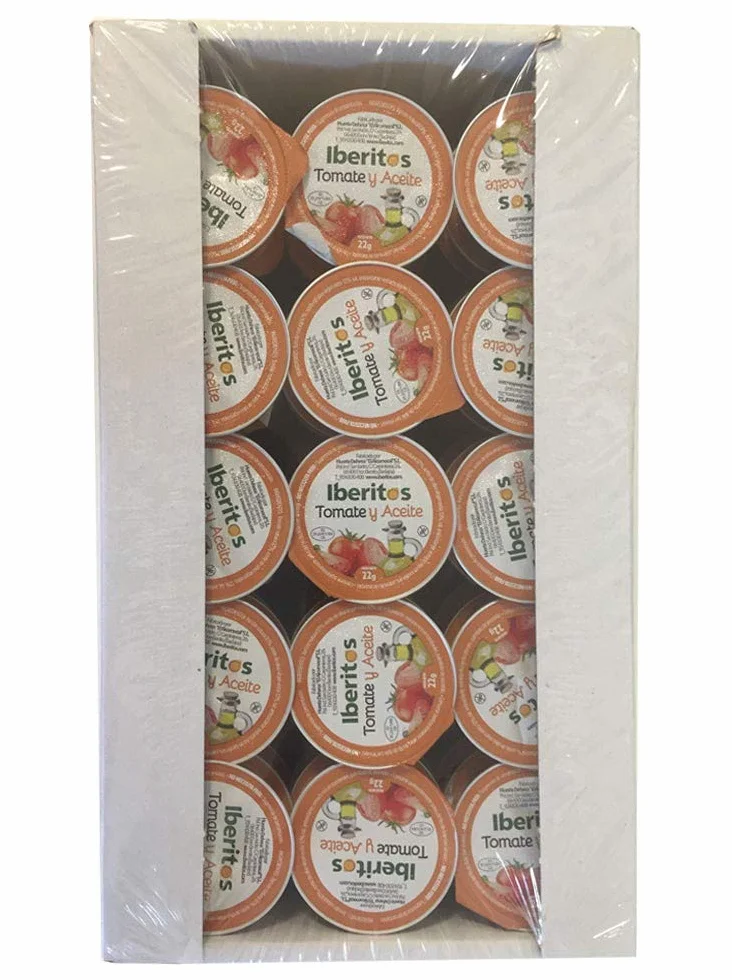 Iberitos Desayuno tradicional Extremeño bandeja de monodosis Aceite y Tomate