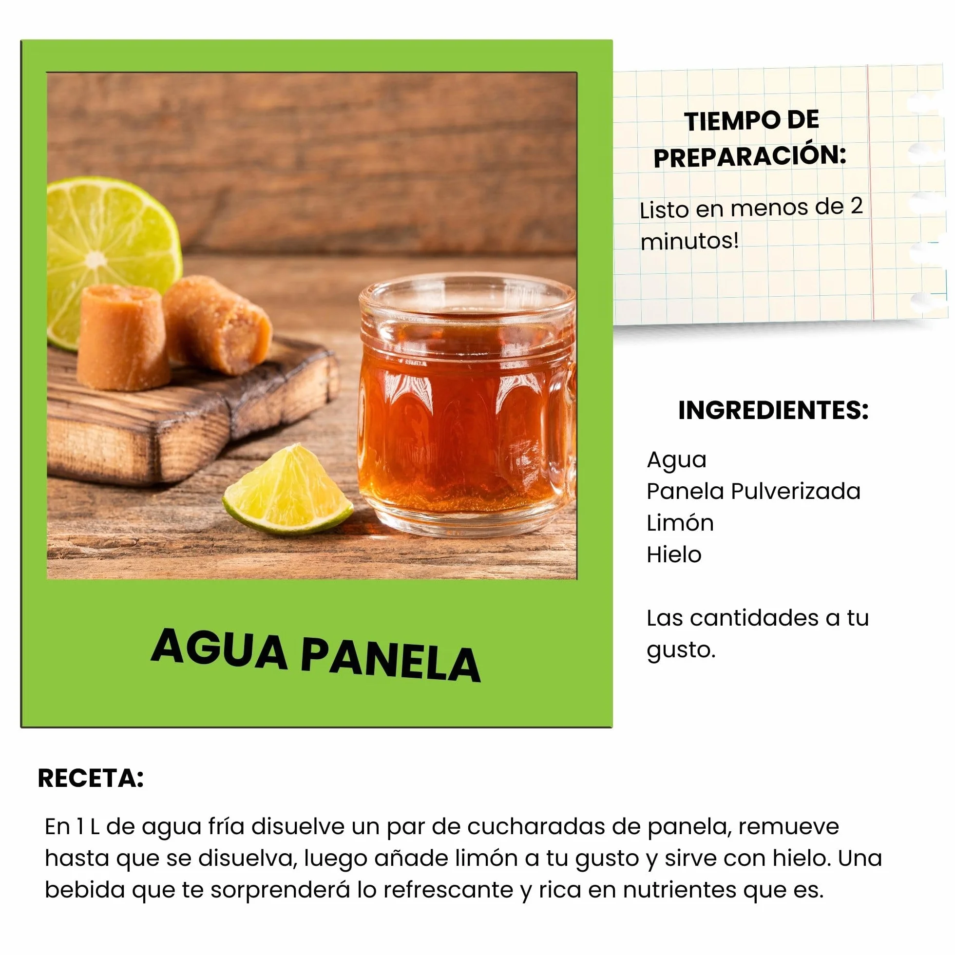 Panela Pulverizada 500 g Rica en Vitaminas y Minerales Azúcar Integral de Caña Sin Refinar Gourmet Latino
