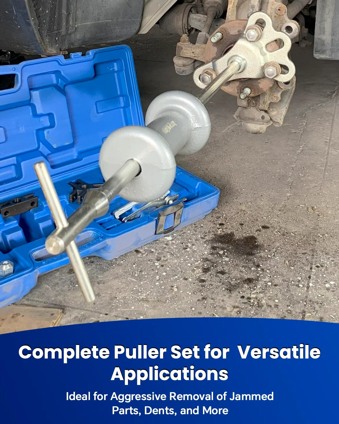 ATPEAM Juego de 19 Piezas Extractor de Rodamientos con Martillo Deslizante y Alta Garra Universal para Coches y Camiones