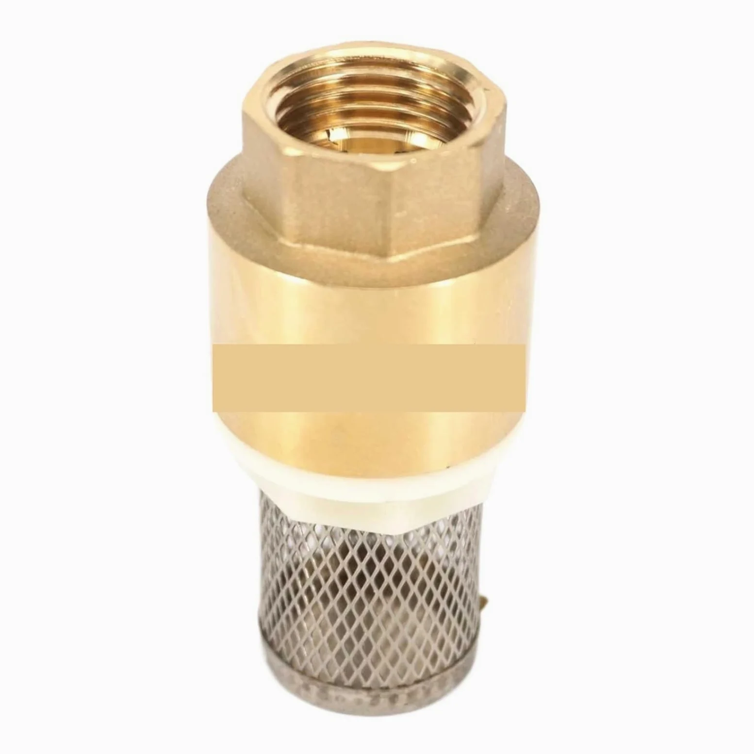 Válvula de retención de latón de 1/2", 3/4", 1", 1-1/4", 1-1/2" y 2" con filtro y válvula inferior(2")
