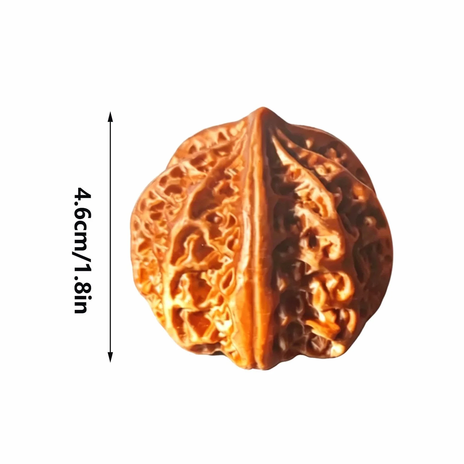 Empuñadura antideslizante de nogal natural, nueces tradicionales de mano y dedos, regalo para hombre