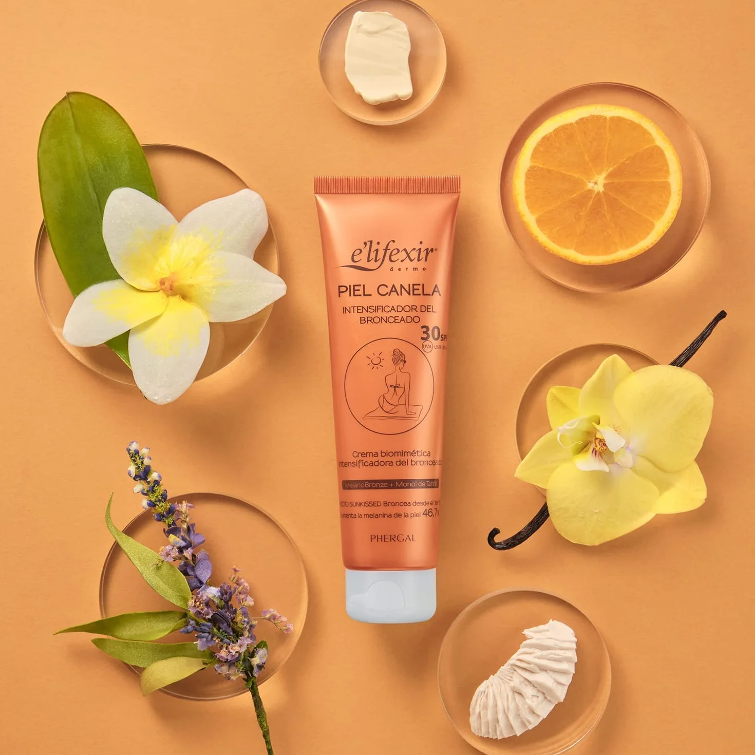 Elifexir Piel Canela SPF 30 Gel Bronceador Waterproof 150ml