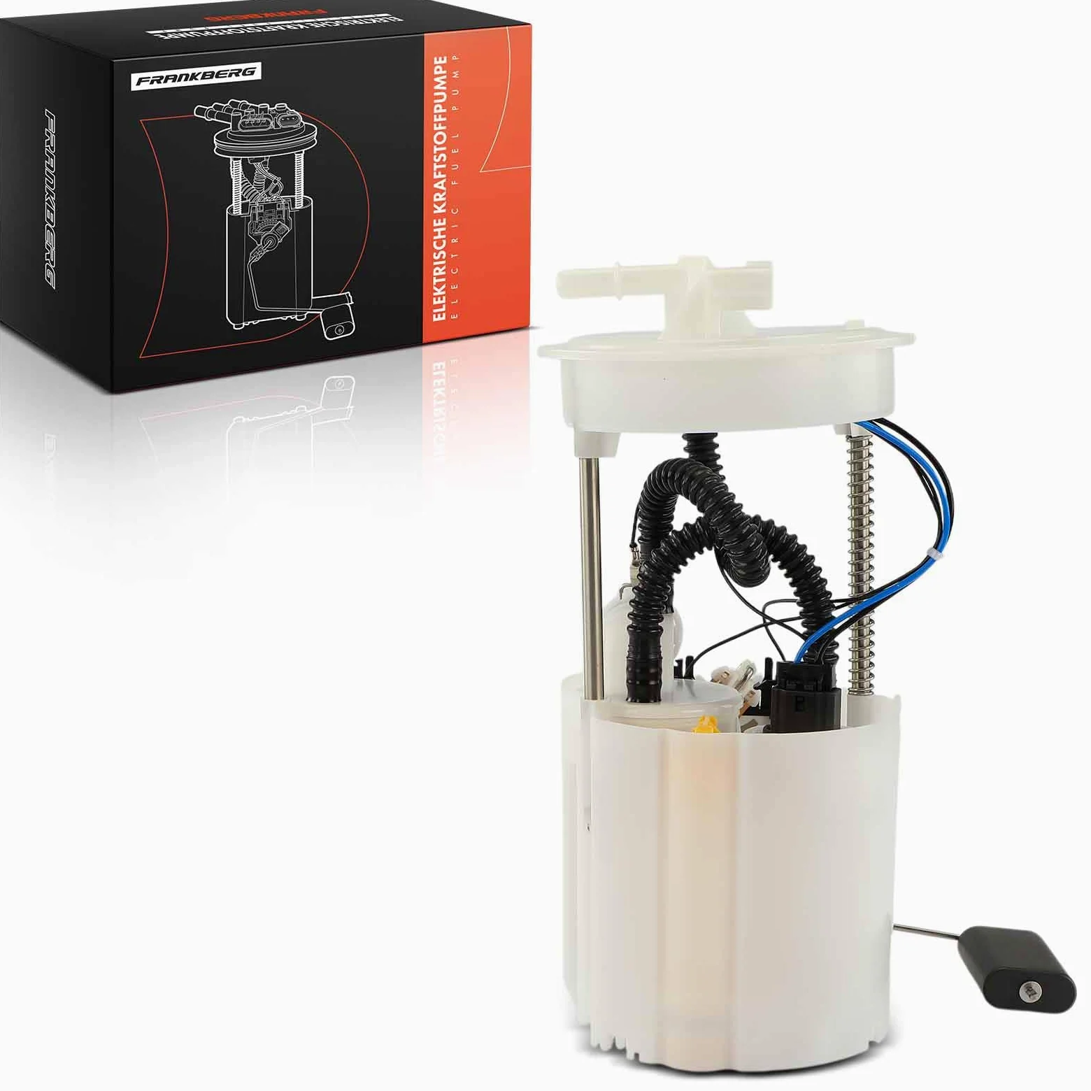 Frankberg Bomba de combustible bomba de gasolina conjunto de módulos de | sin sensor de presión, 5 pines, 17040-AV705; Compatible con: Primera Hatchback P12, Almera Tino V10, Primera P12