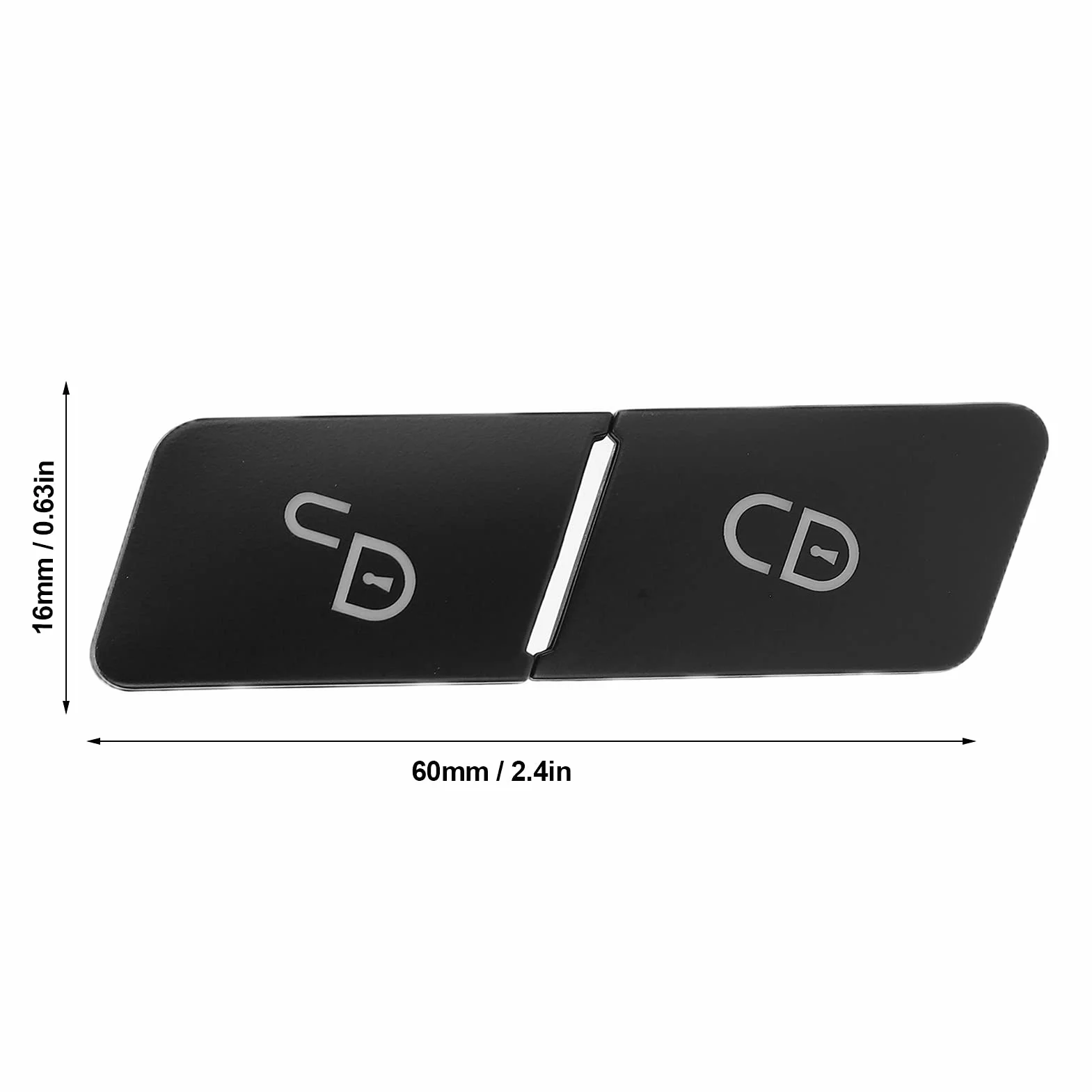 Interruptor De Bloqueo De Puerta, Interruptor De Bloqueo De Puerta, Lado Del Conductor, 2 Botones De Interruptor De Bloqueo De Puerta Izquierda Del Coche 2049058402 Reemplazo Para Benze-class W207 200