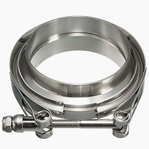 3,5 Pulgadas V-Band Abrazadera con Bridas Turbo Extractor Intercooler Abajo Tubería Inoxidable 89M