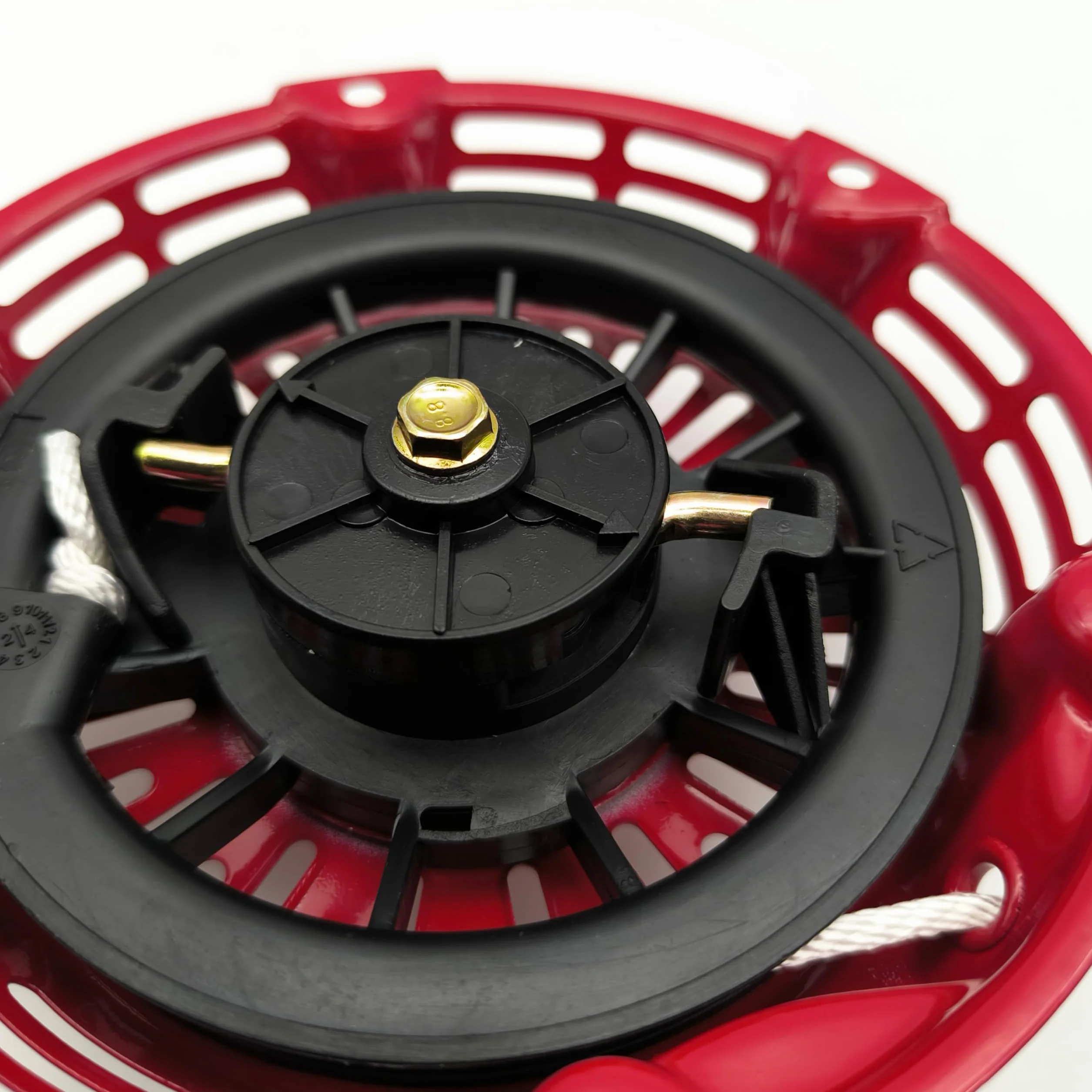 STRONGTHIUM Arranque de Retroceso Compatible con Honda GX160 GX200 GX120 4-6,5 CV, para Generador Motoazada Bomba de Agua, Tirador de Arranque para Motor 163cc 196cc, Rojo