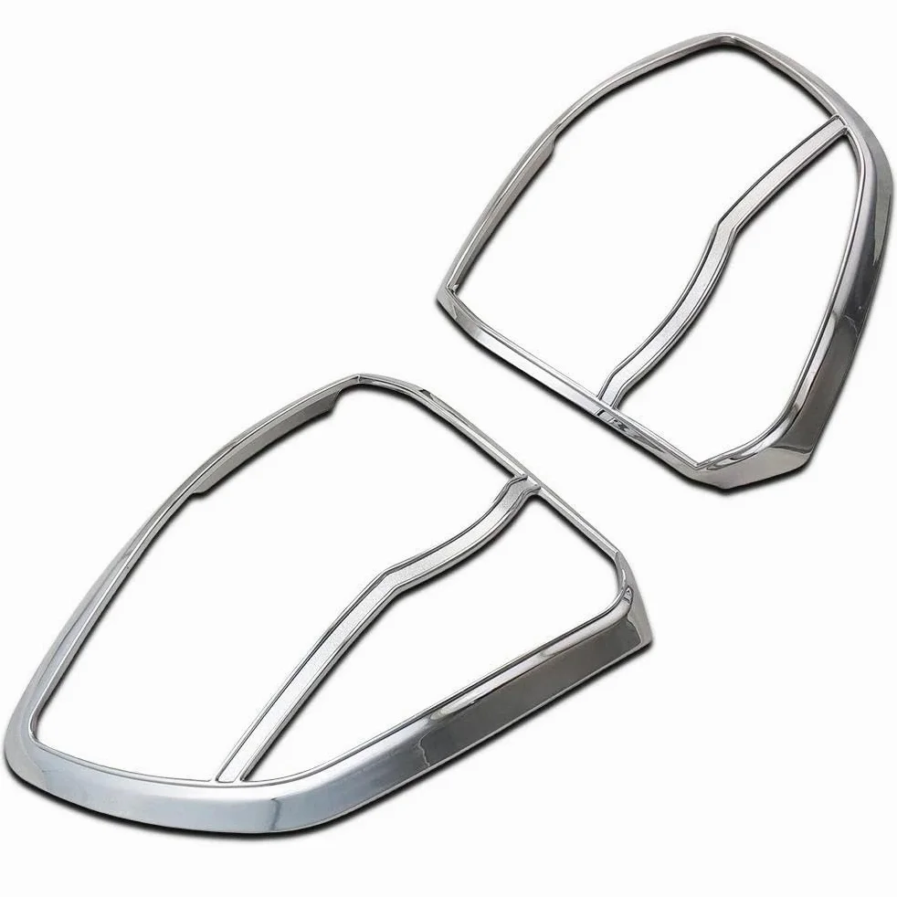 Luz Accesorio Cubierta De Luz Trasera Coche Plateada Abs Embellecedora Para Toyota Para Fortuner 2012-2015 Decoración Exterior Cubierta Protectora