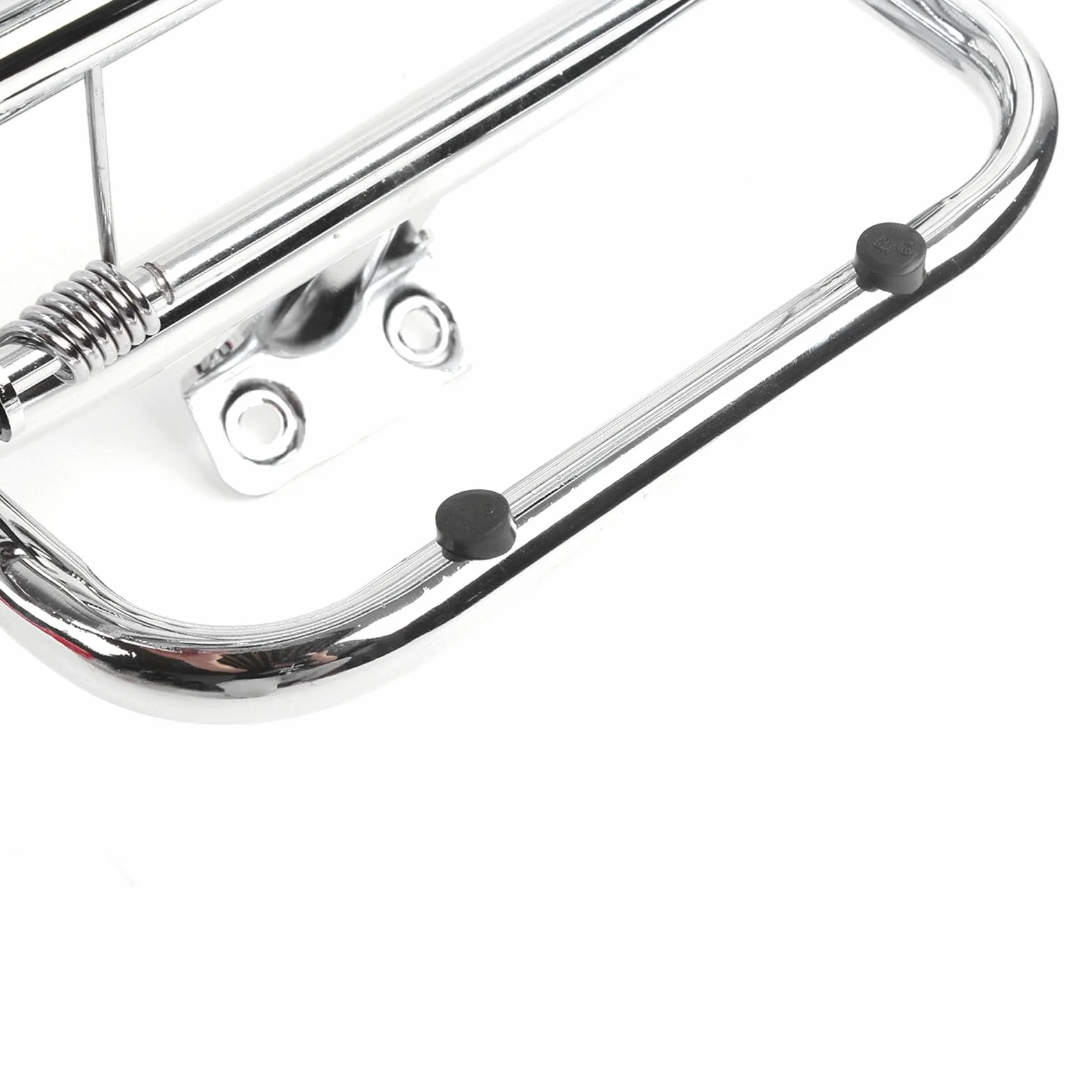 Generic Portaequipajes Trasero para Motocicleta Duradero con Respaldo para Sprint Primavera 150, Placa Cromada de Aleación de Acero, Fácil de Instalar