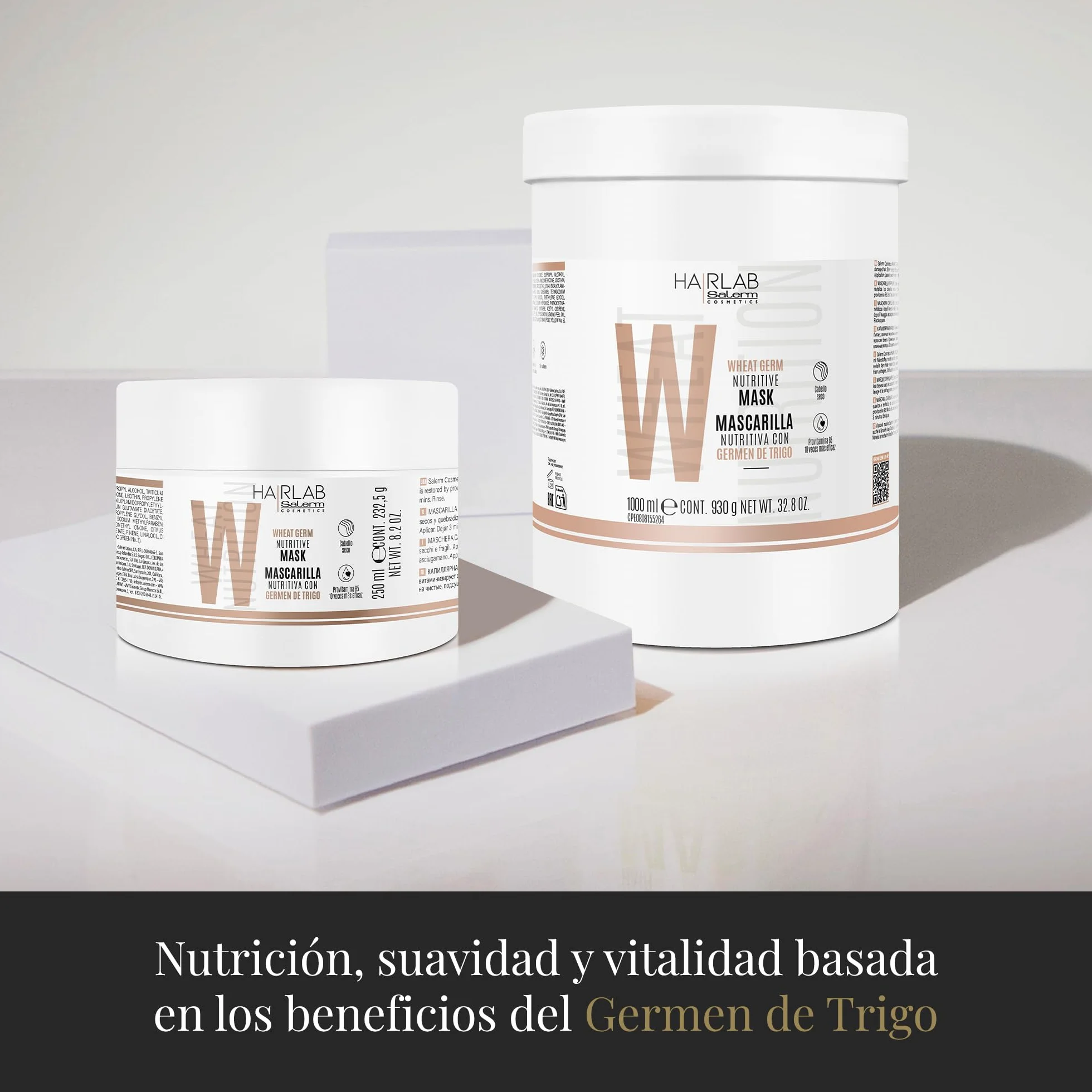 SALERM Hair Lab Mascarilla Nutritiva para el Pelo 250 ml con Germen de Trigo