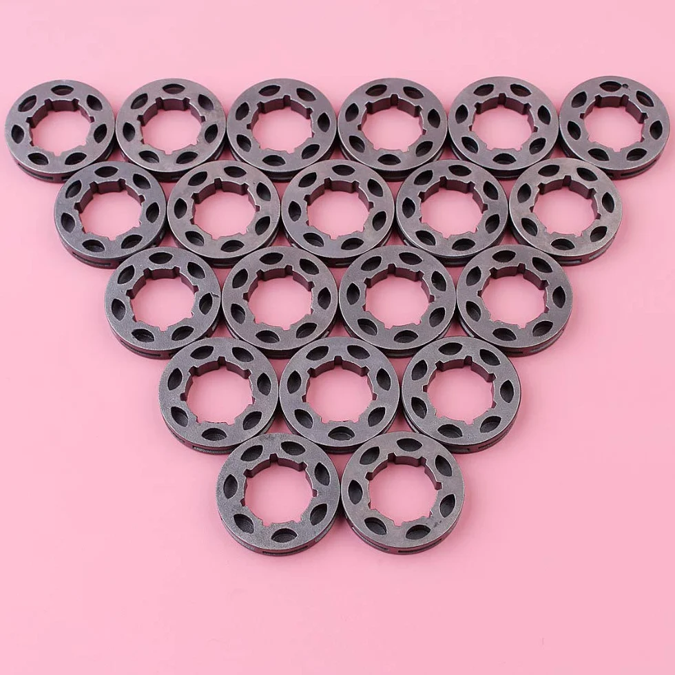 Lote de 20 piñones for Motosierra 028, 034, 029, 036, 039, MS290, MS310, MS360, MS390, Paso de 3/8", 7 Dientes, Estriado pequeño de 19 mm.