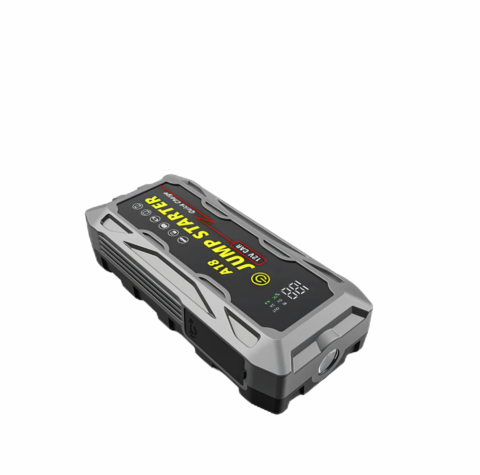 Arrancador de Coche de 3000 A, Caja de Arranque de Batería de Emergencia, Paquete de Refuerzo (Hasta Todos los Motores de Gas/Diesel)