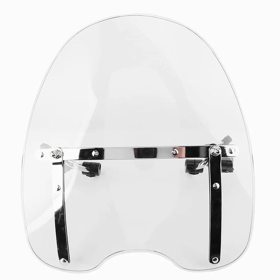 Deflector de Viento para Motocicleta, Accesorio de Conducción Parabrisas Universal para Motocicleta Parabrisas Duradero para Motocicleta para Modificación de Molduras para Piezas de(transparente)