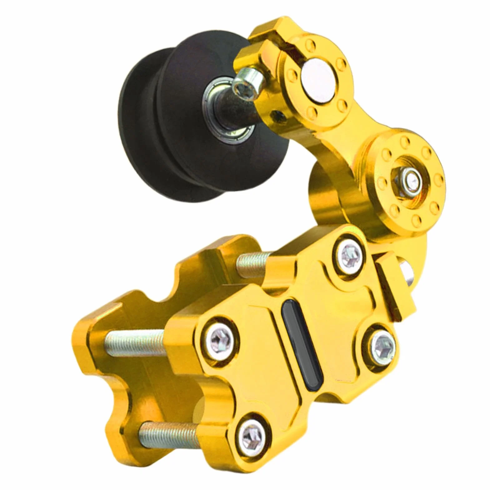 Ajustador de cadena de motocicleta,Herramienta de ajuste de cadena Motocicleta, Ajuste de cadena modificado con guía de tensión automática, Herramienta de engranajes de modificación de cadena