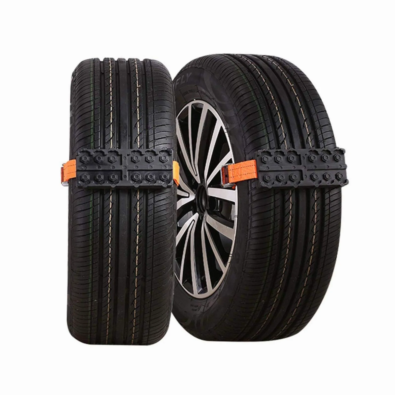 Cadenas de Nieve para Coche, Cadenas de Nieve para Coche, cinturón de Seguridad Universal para neumáticos, portátil, para Invierno, para vehículos Todoterreno, Antideslizantes, Piezas de aut