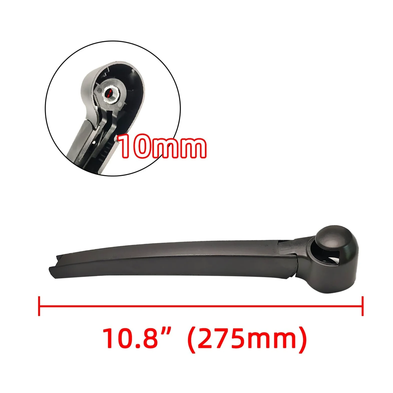 limpiaparabrisas Kit De Brazo Y Escobilla De Limpiaparabrisas Trasero, Compatible Con Skoda Fabia 2007-2013, Paquete De 1 O 2(1set)