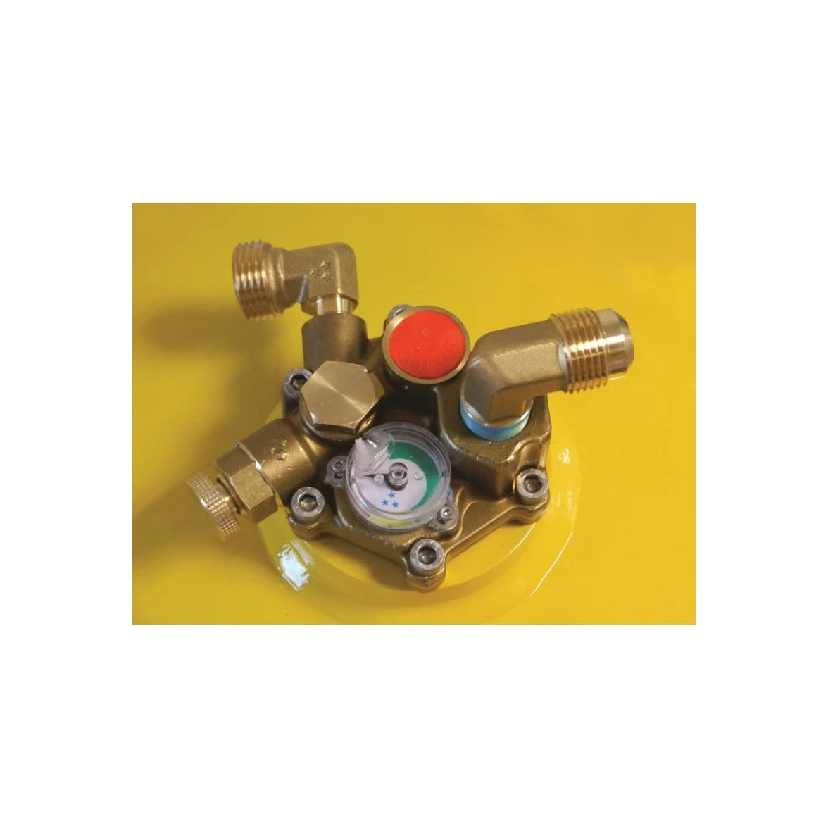 Gaslow - Pack de botella recargable de 11 kg + lira + caja de transferencia negra + adaptador de carga Europa + manta aislante