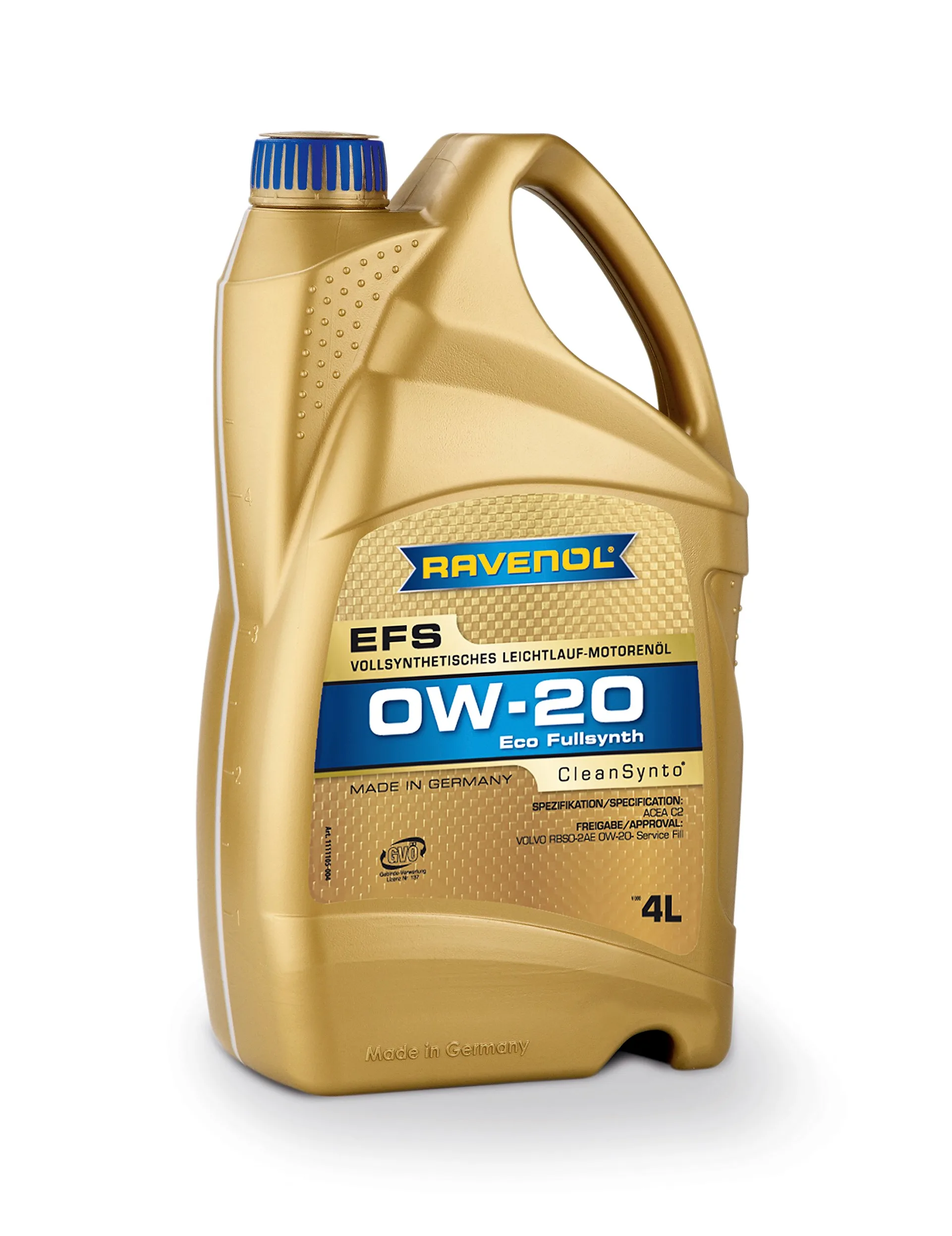 4 Liter RAVENOL 0W-20