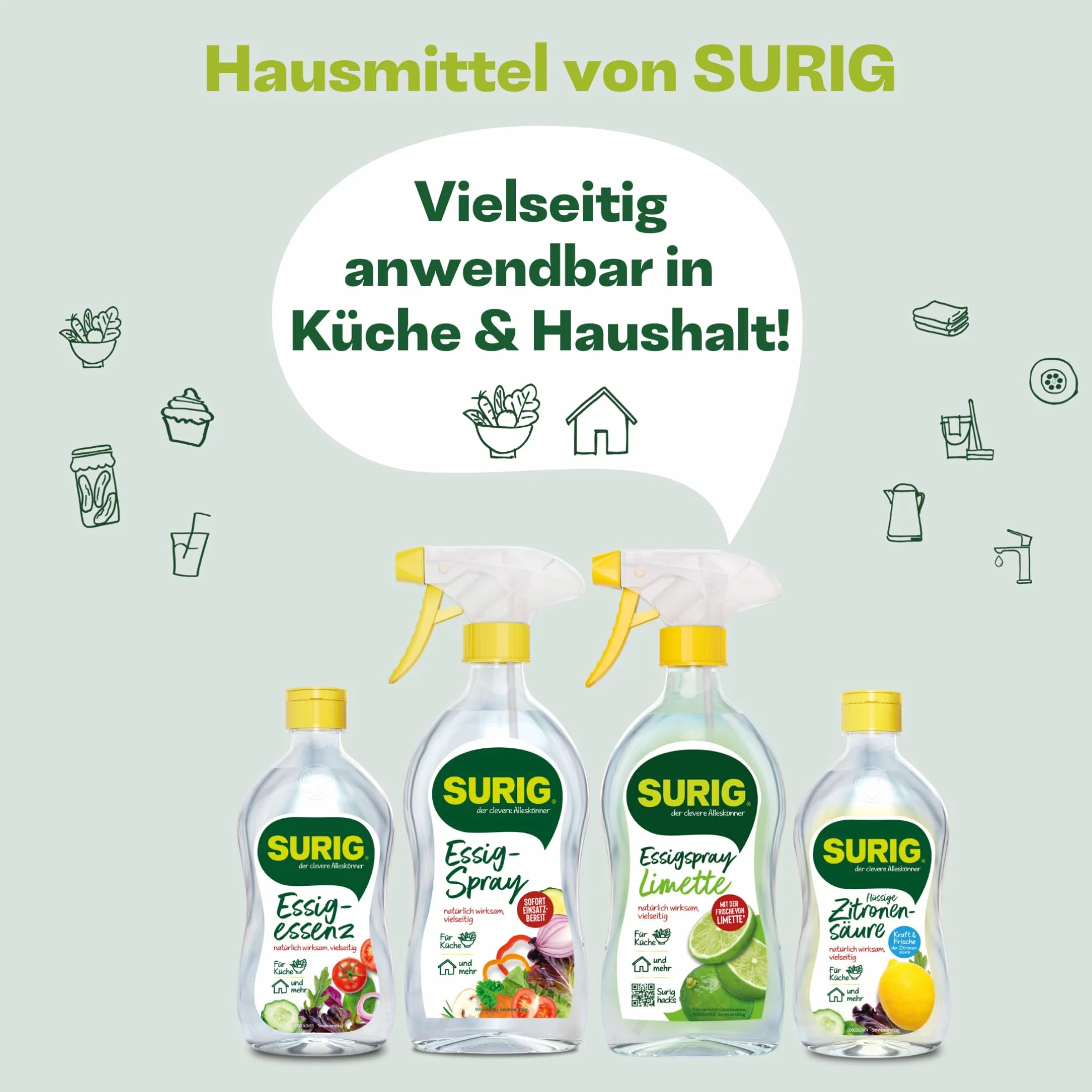 SURIG Esencia de vinagre 25% claro 400 g