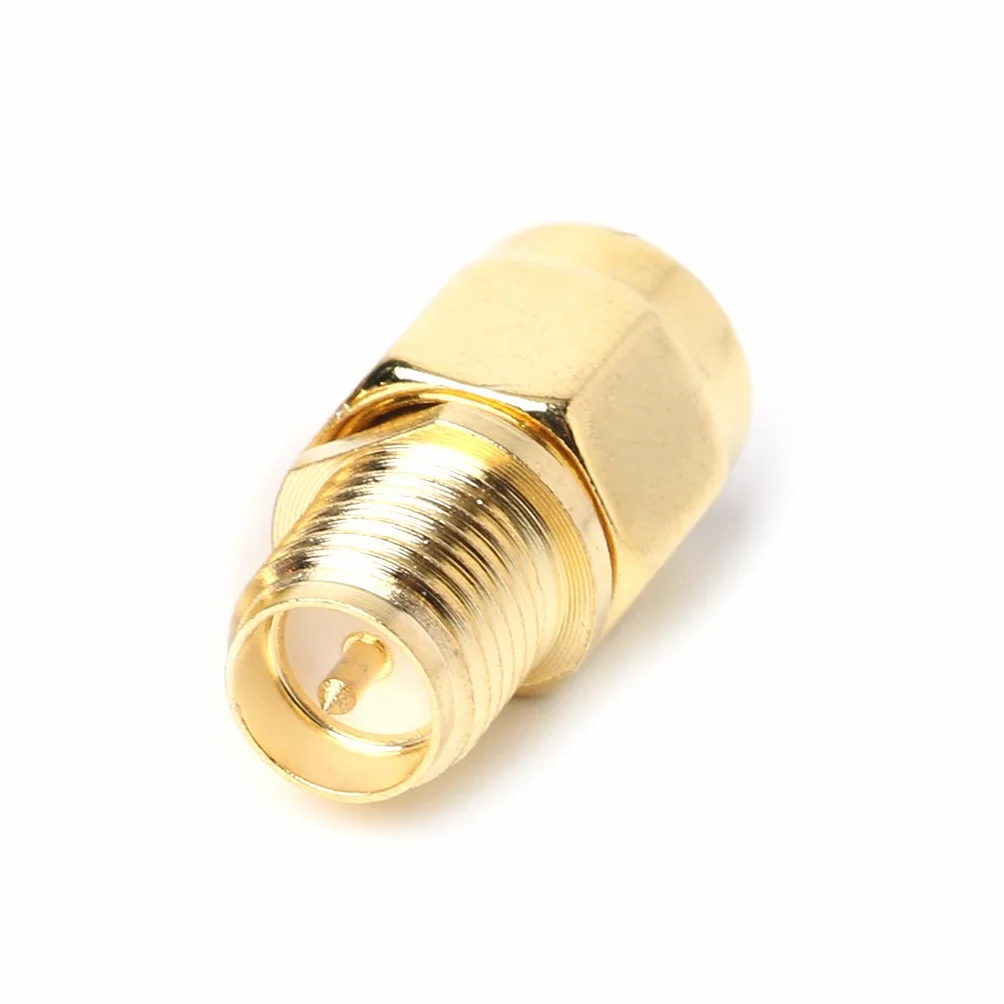 SMA Adaptador macho a RP-SMA macho conector coaxial RF banana recto