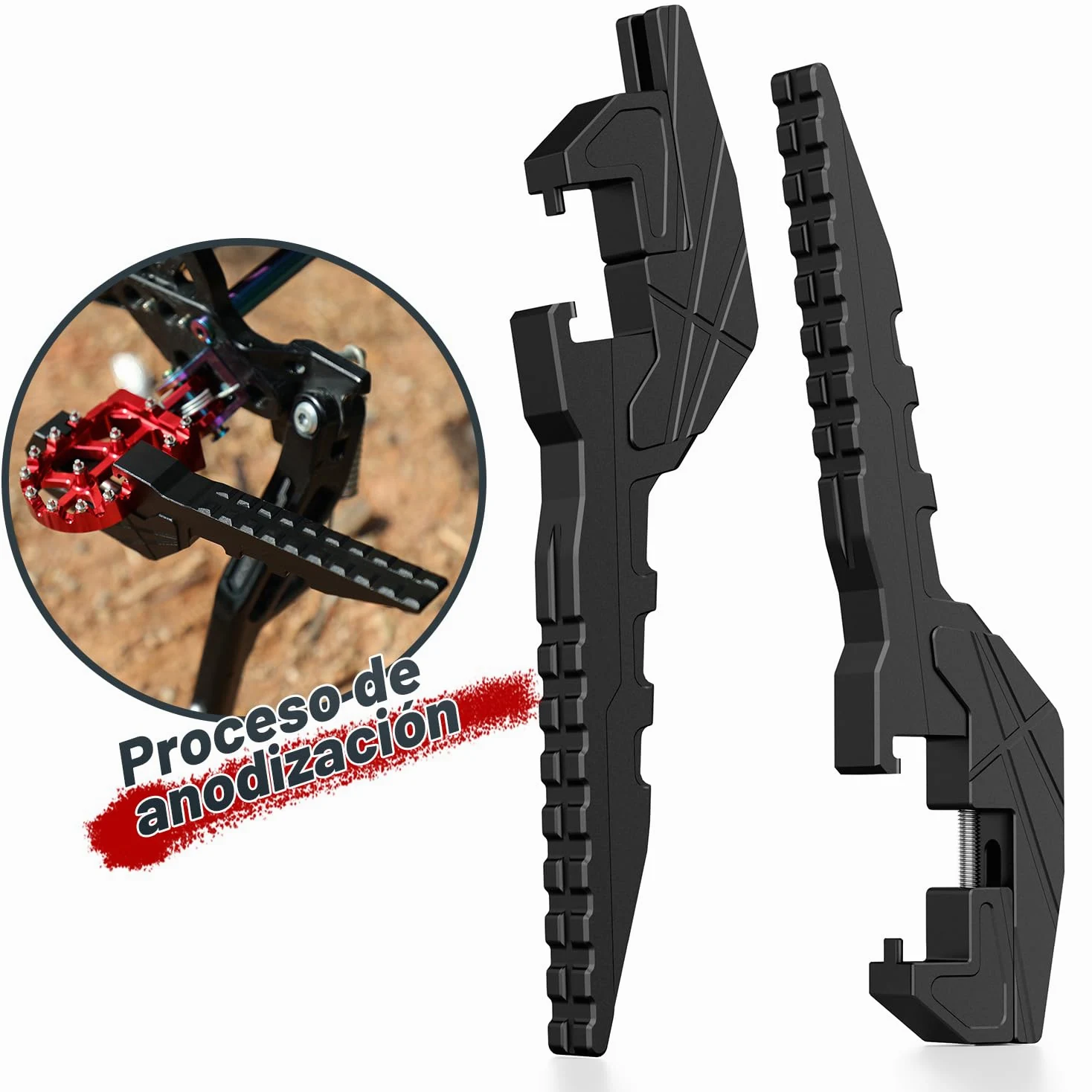 Estriberas Moto Enduro, Reposapies Moto Universales para EXC XC FE WR CRF RMZ Surron Light Bee X/S Talaria XXX X3 X4 MX3 MX4 MX5 TL4000 TL5500 Dirt Pit Bike
