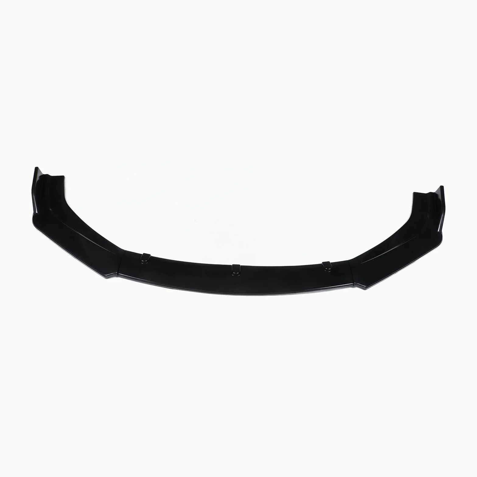 KIMISS Alerón de Barbilla de Parachoques Delantero, 3 Piezas Kit de Separador de Labios de Parachoques Delantero Universal Negro Brillante Kit de Cuerpo de Alerón Delantero de