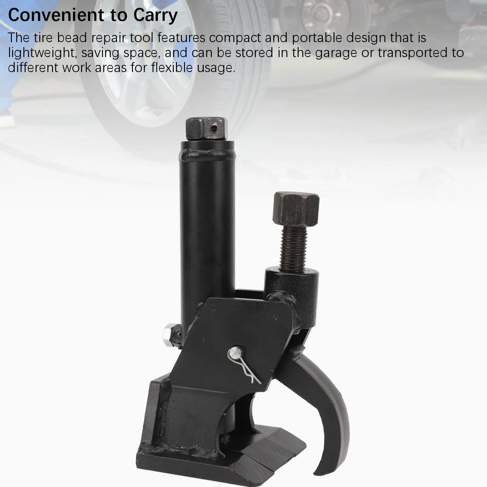 RiToEasysports Herramienta de cambio de neumáticos, resistente metal ajustable, herramienta para neumáticos palanca garra, for ATV UTV tractores camiones coches talleres profesionales aficionados
