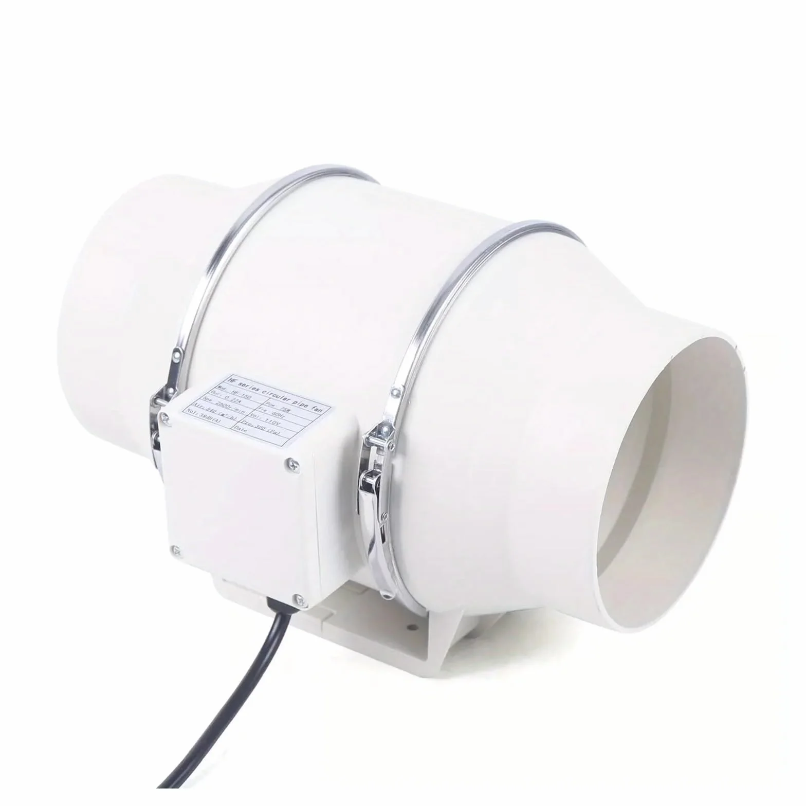Ventilador de conducto en línea 4'', 5'' y 6'', ventilador extracción silencioso for conductos,Ventilación confiable(4 Inch)